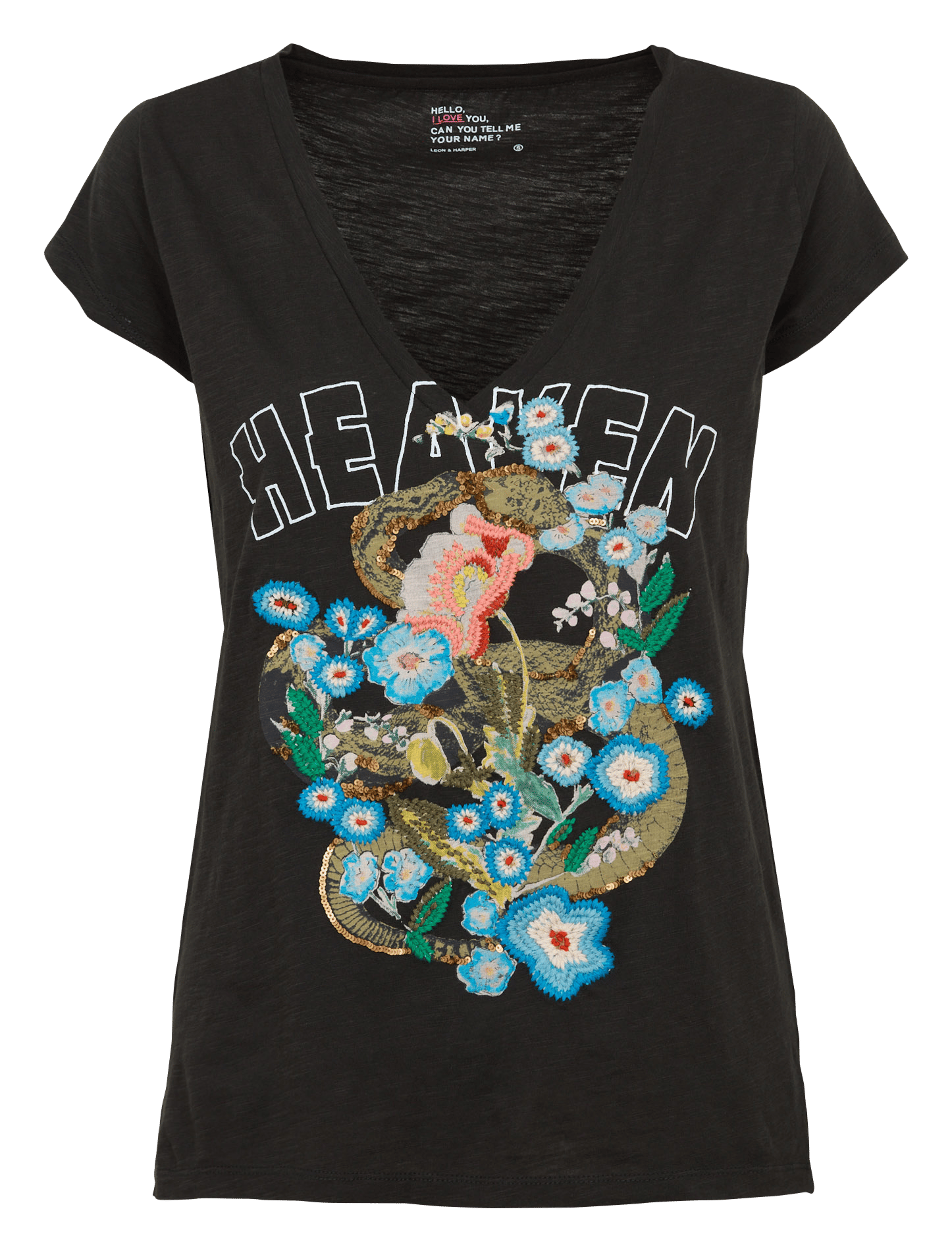 Gerade geschnittenes T-Shirt aus Bio-Baumwolle LEON & HARPER