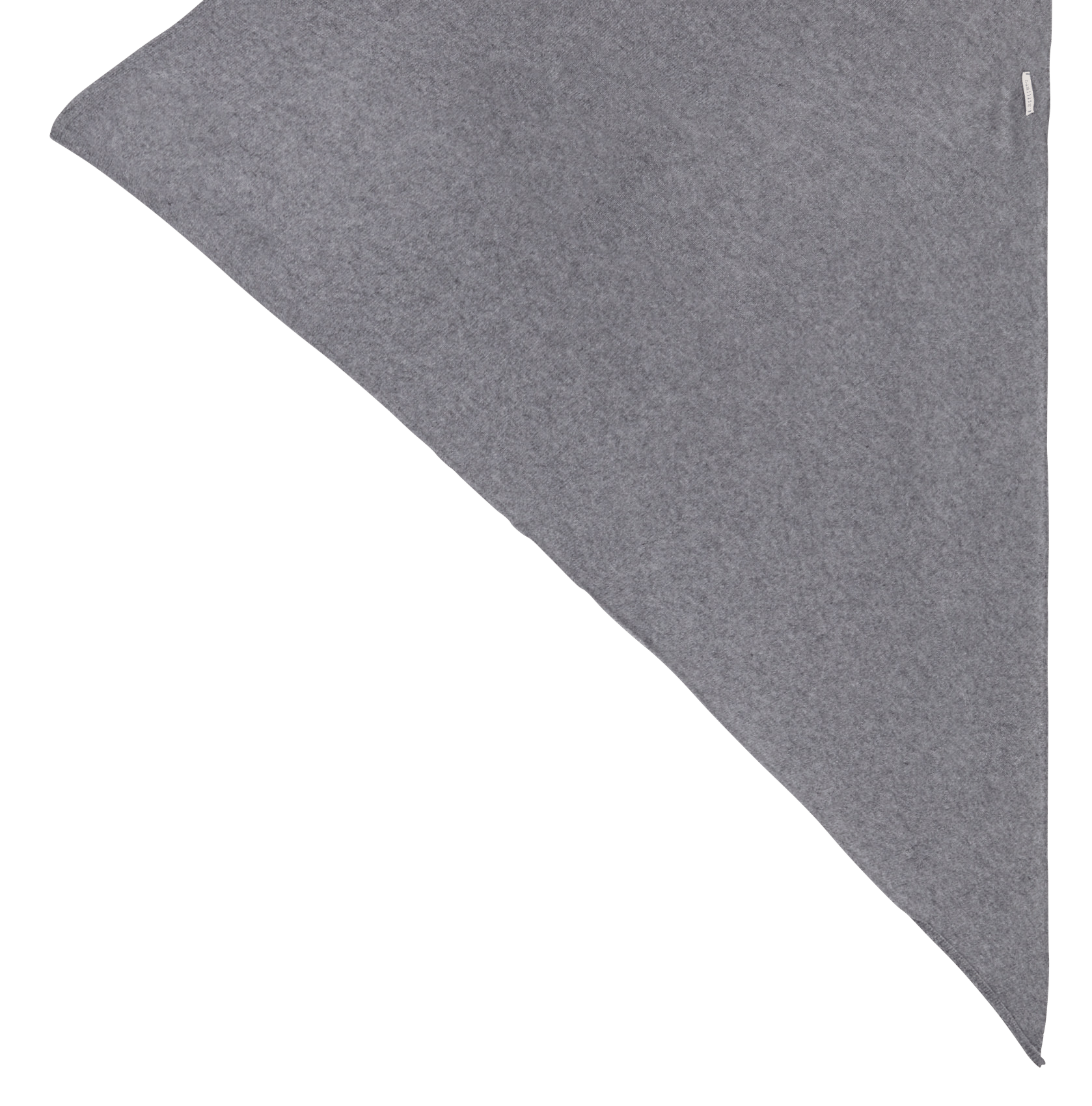 Knit triangle scarf HUMILITY Grey