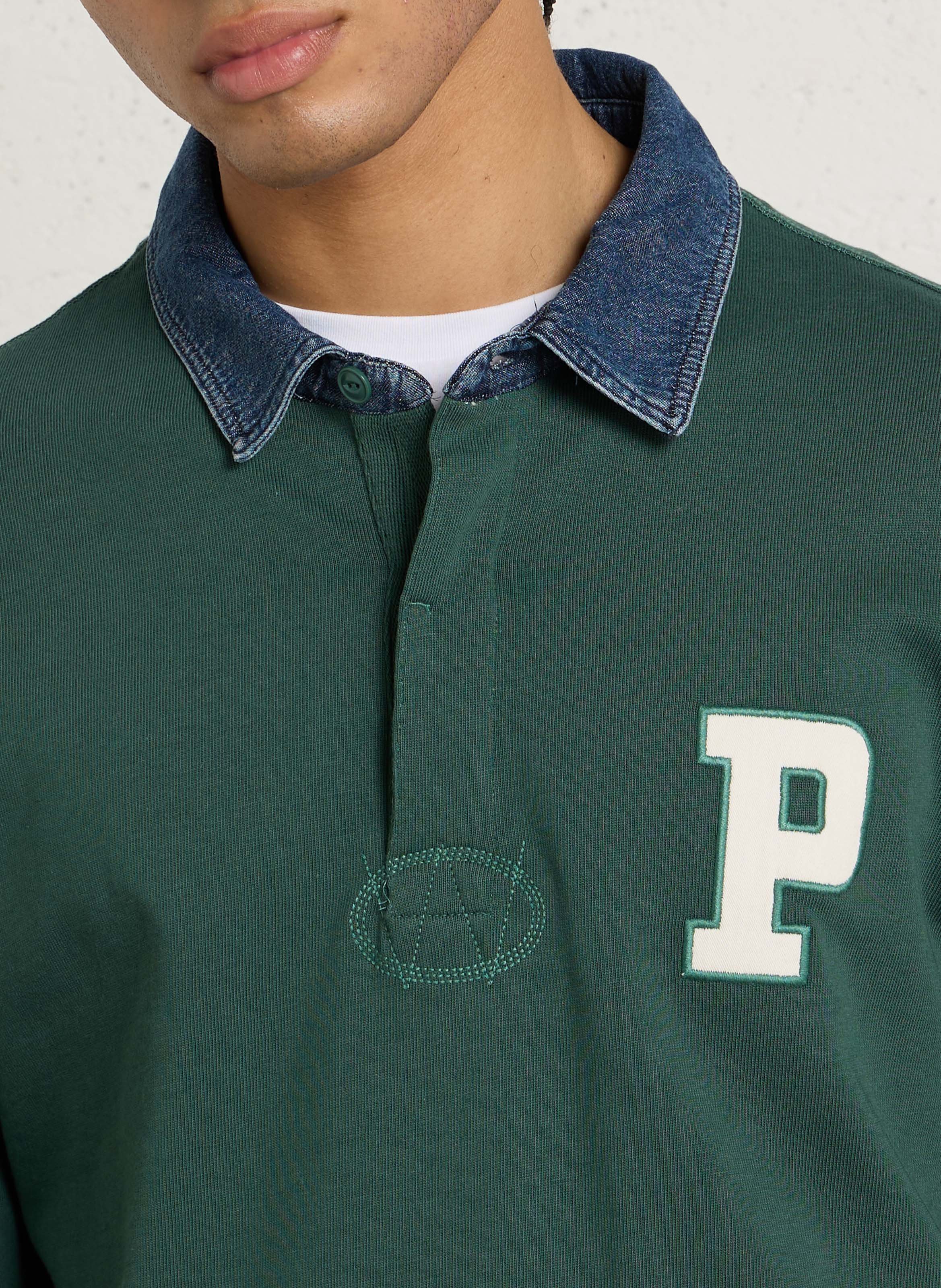 Gerade geschnittenes Poloshirt aus Baumwolle PEPE JEANS Grun
