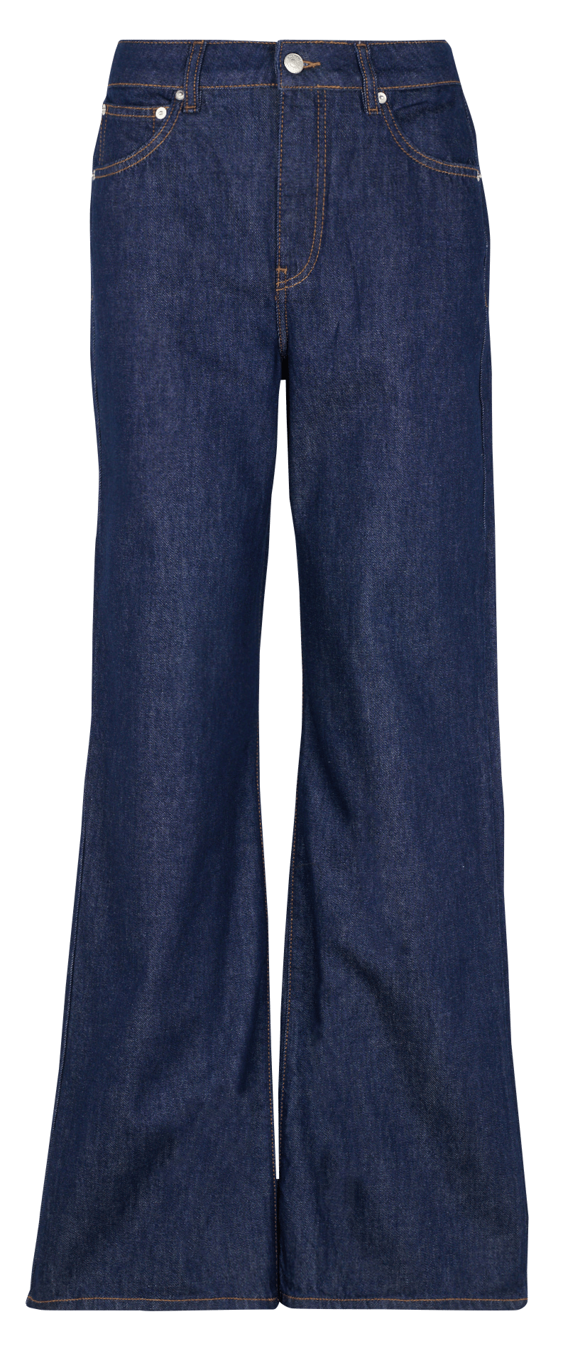 High-rise straight cotton-blend jeans ACQUAVERDE