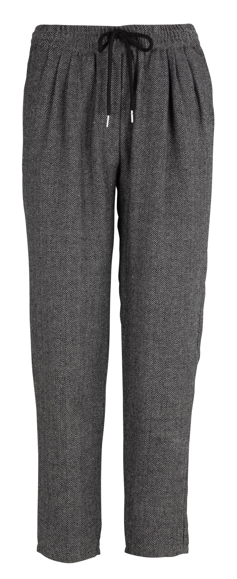 Herringbone Classic Pants Black Molly Bracken Women Place des Tendances