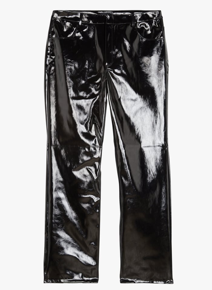 Vinyl online pants black