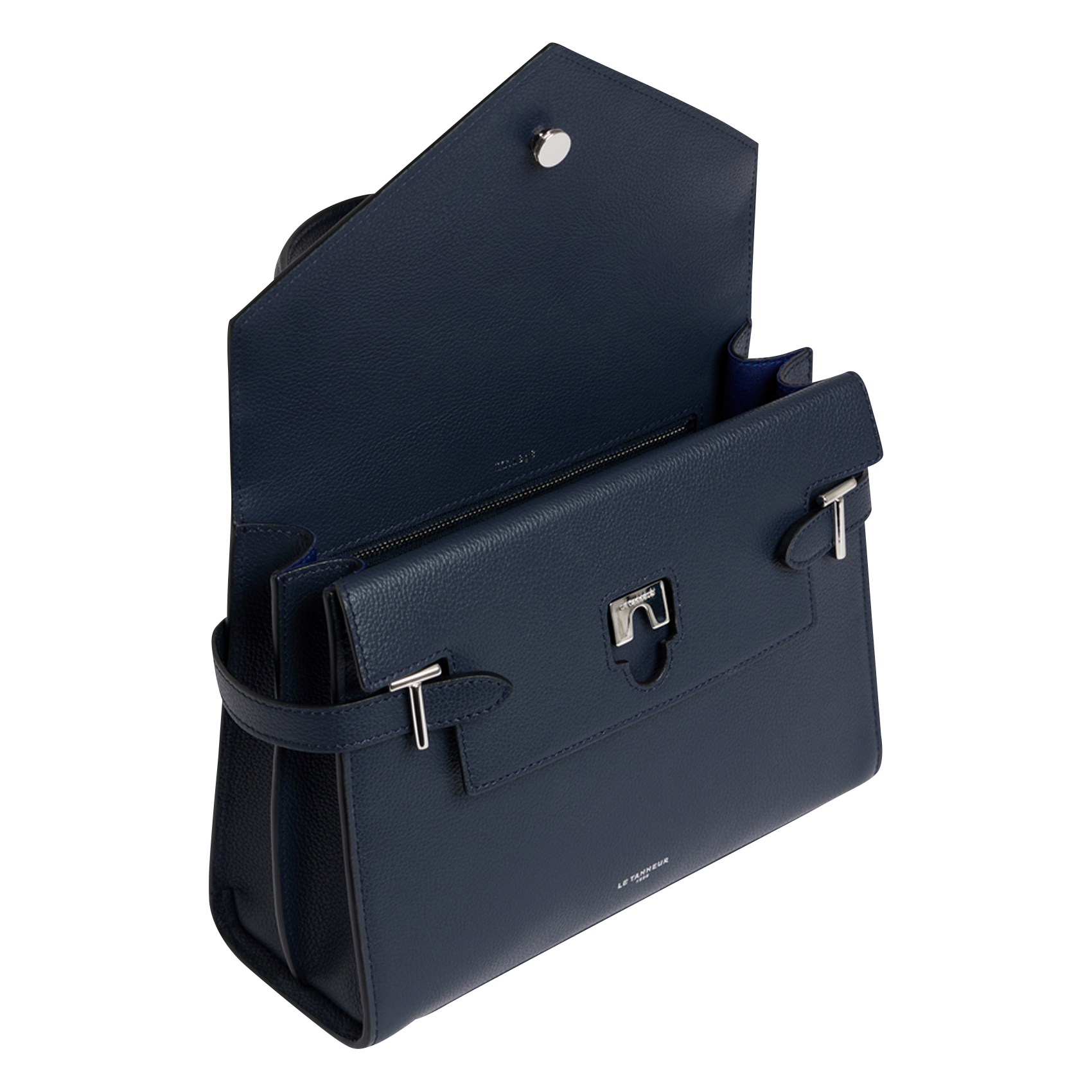 Sac à main en cuir LE TANNEUR Bleu