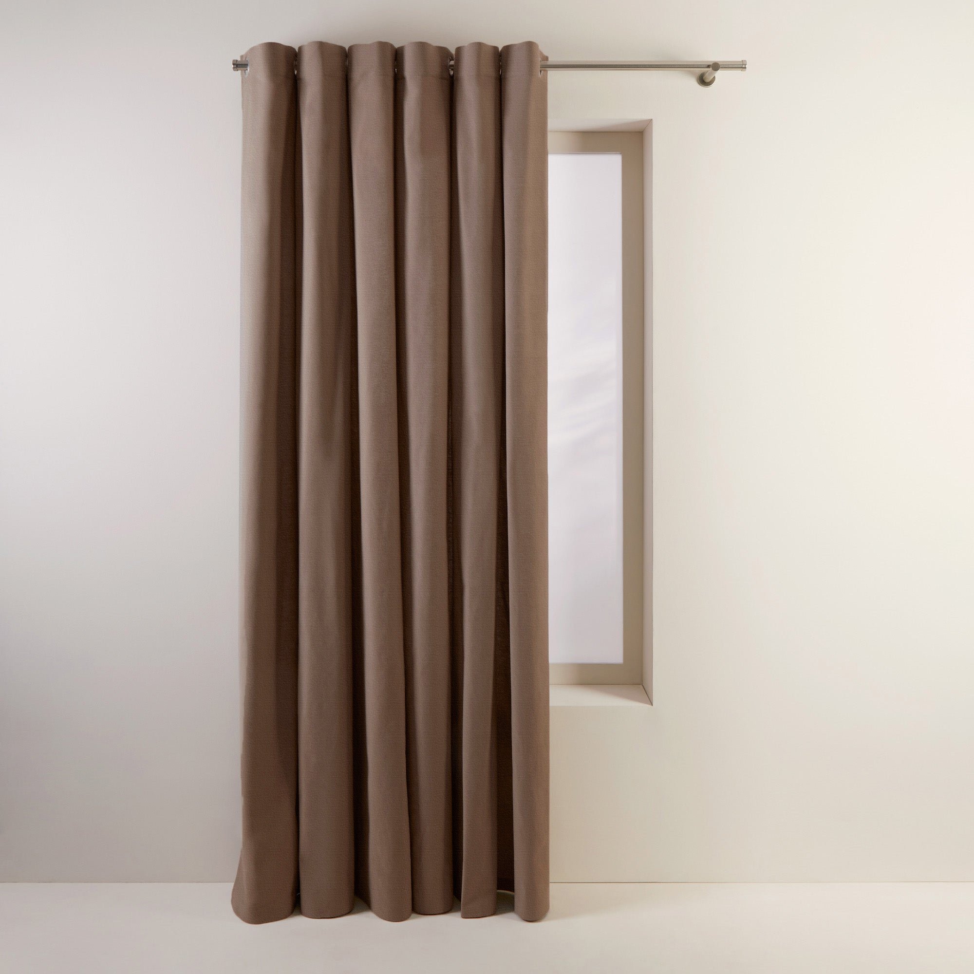 ABSTRACT - Curtain with eyelets MADURA Brown