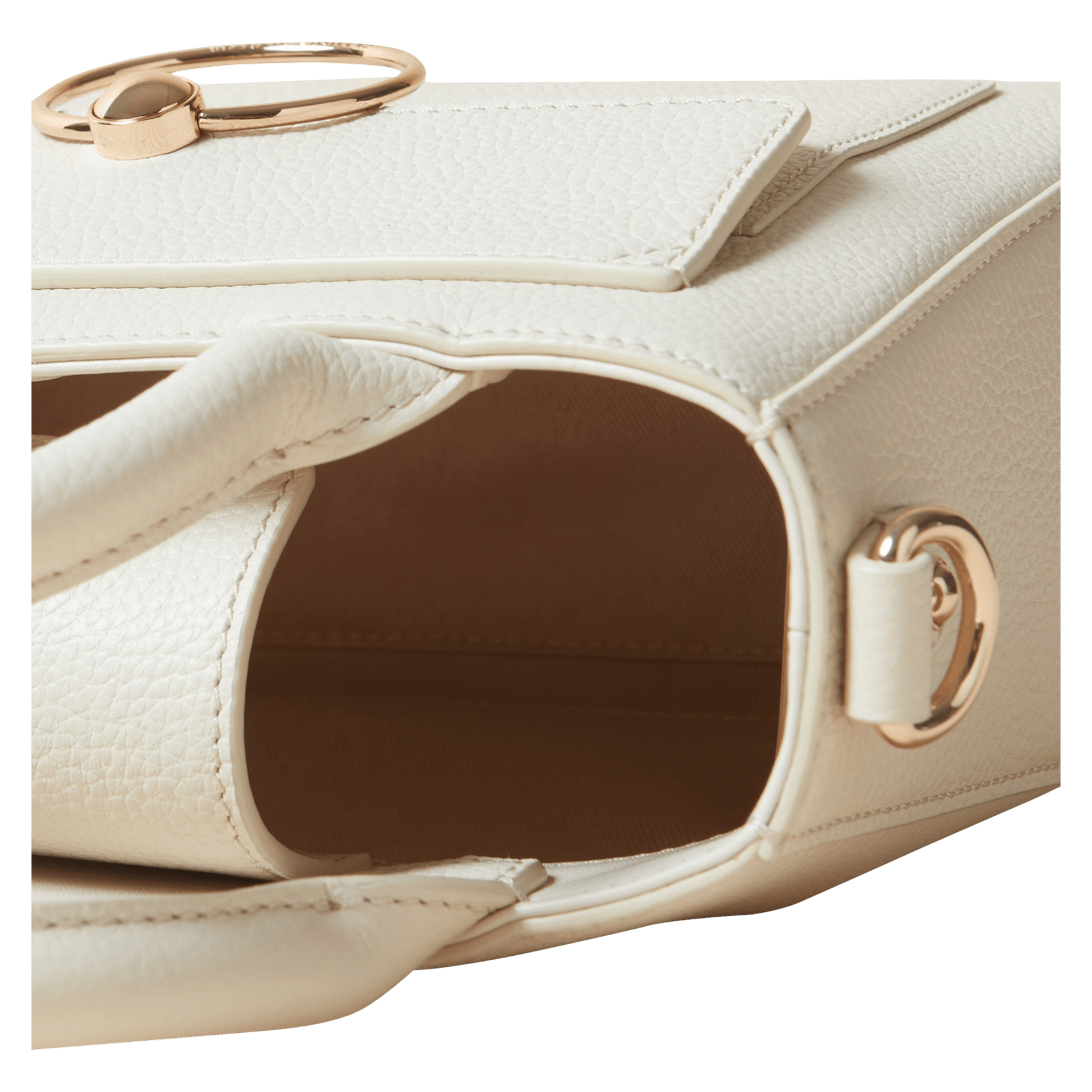 Leren handtas CLAUDIE PIERLOT Beige