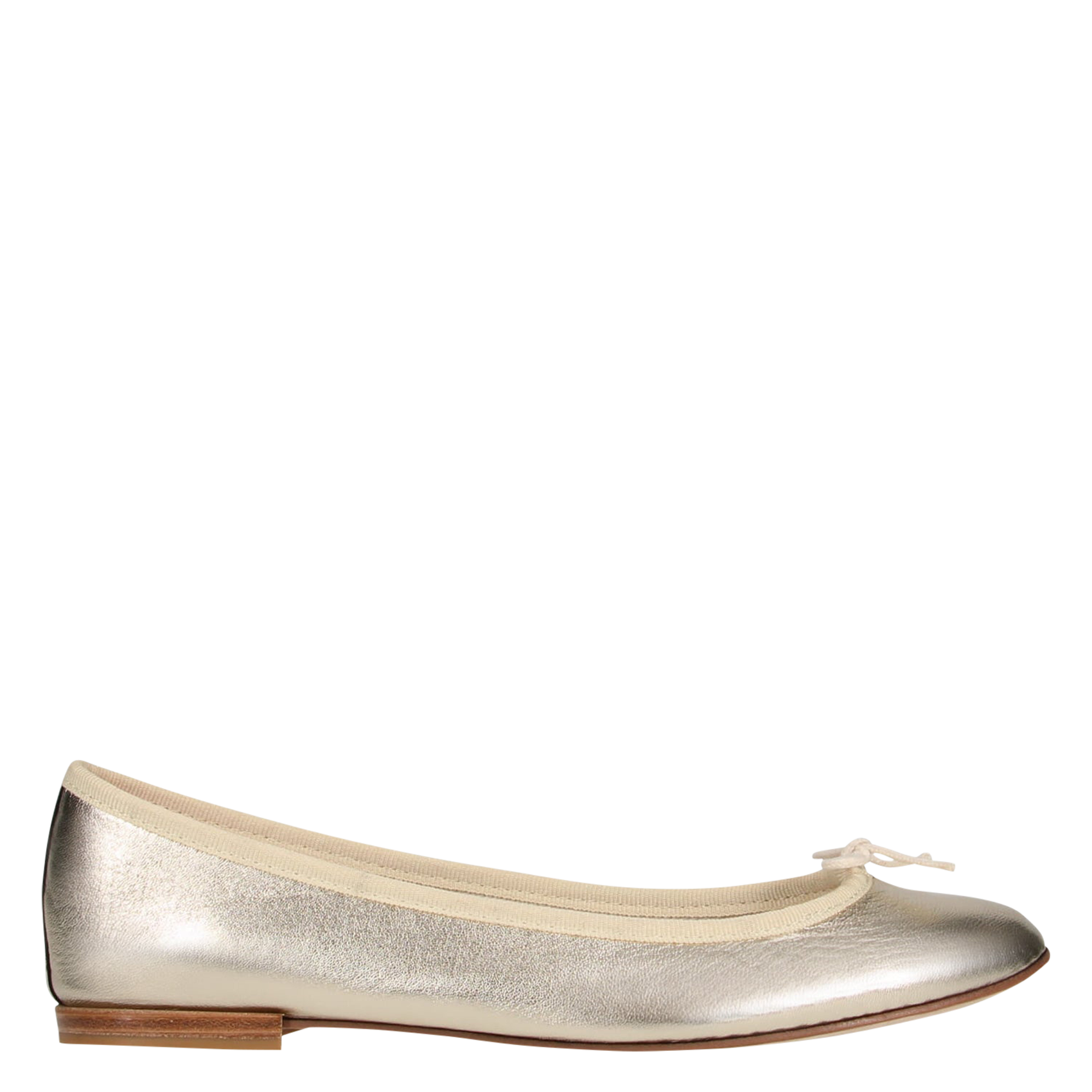 Metallic leren ballerina's REPETTO Goudkleurig