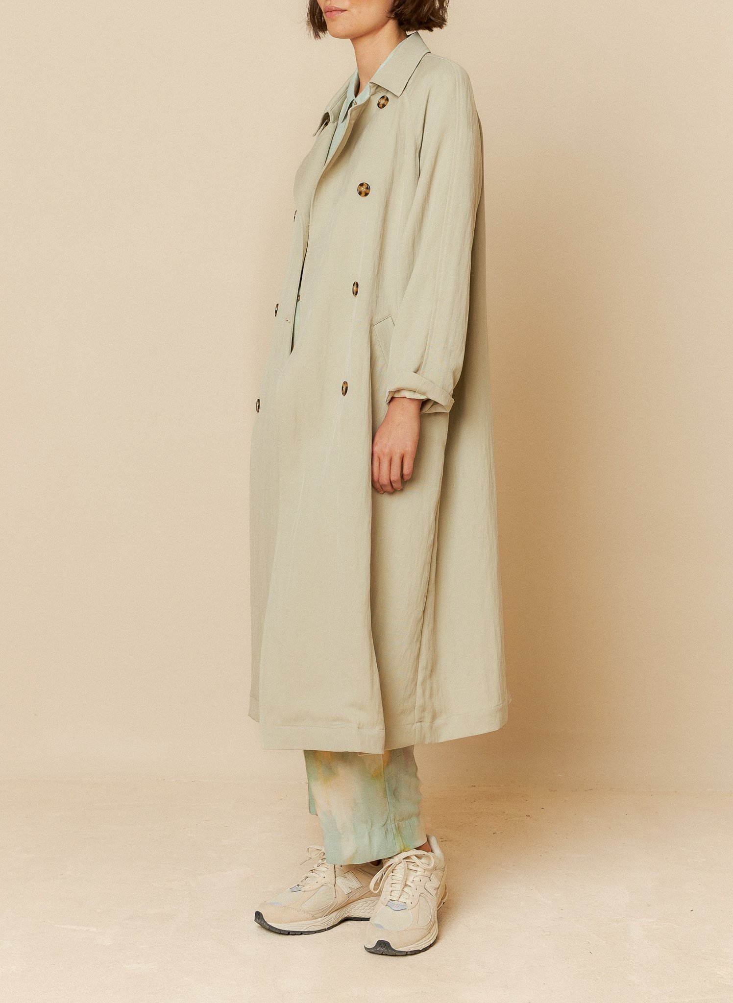 Oversized trench coat INDI & COLD Beige