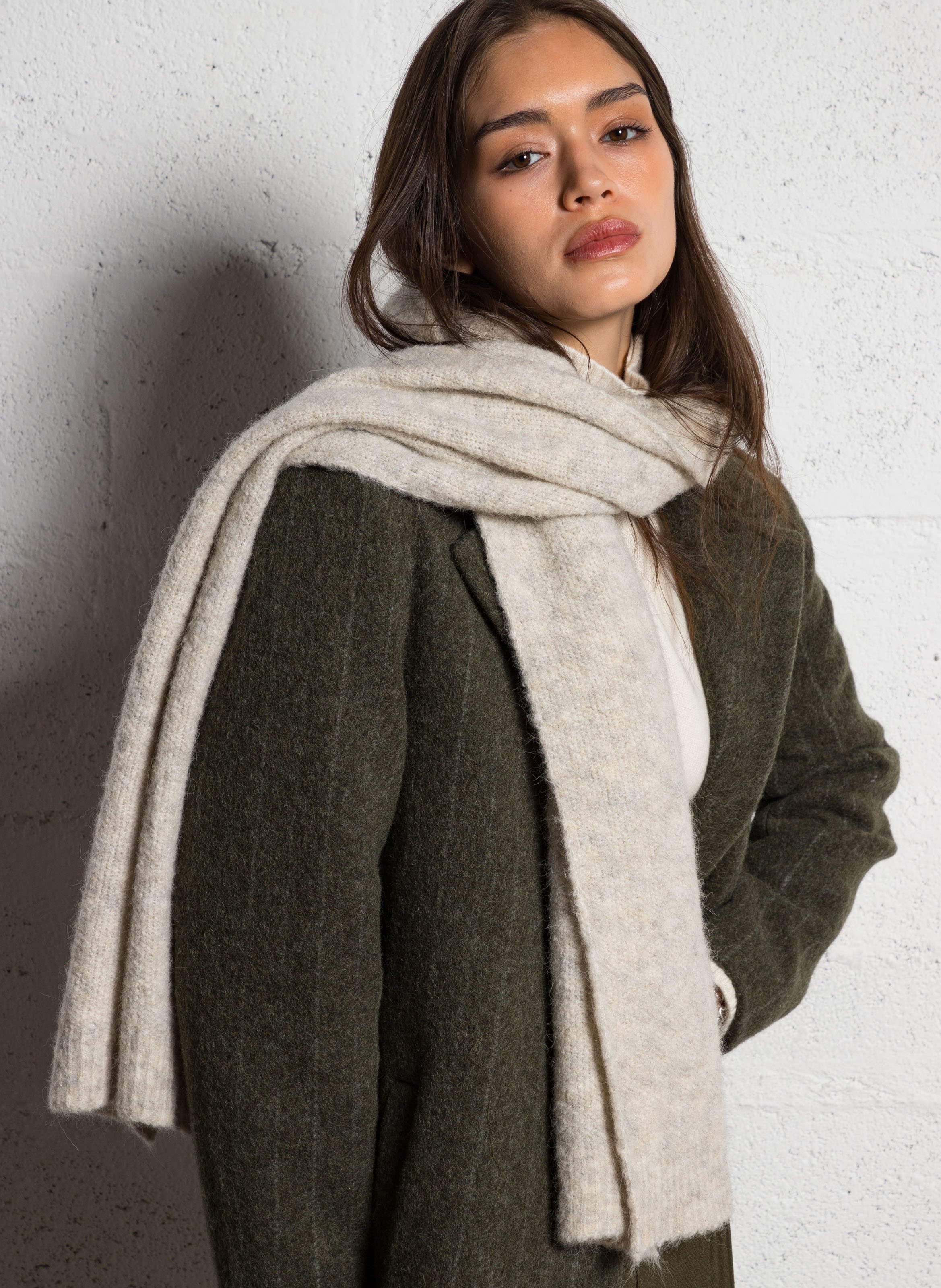 Strickschal AMERICAN VINTAGE Beige