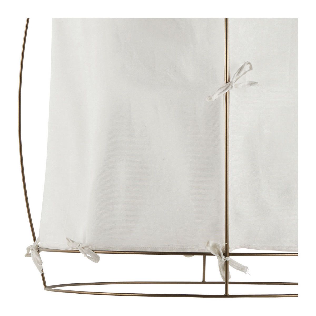 Suspension tissu et métal BLANC D'IVOIRE Blanc