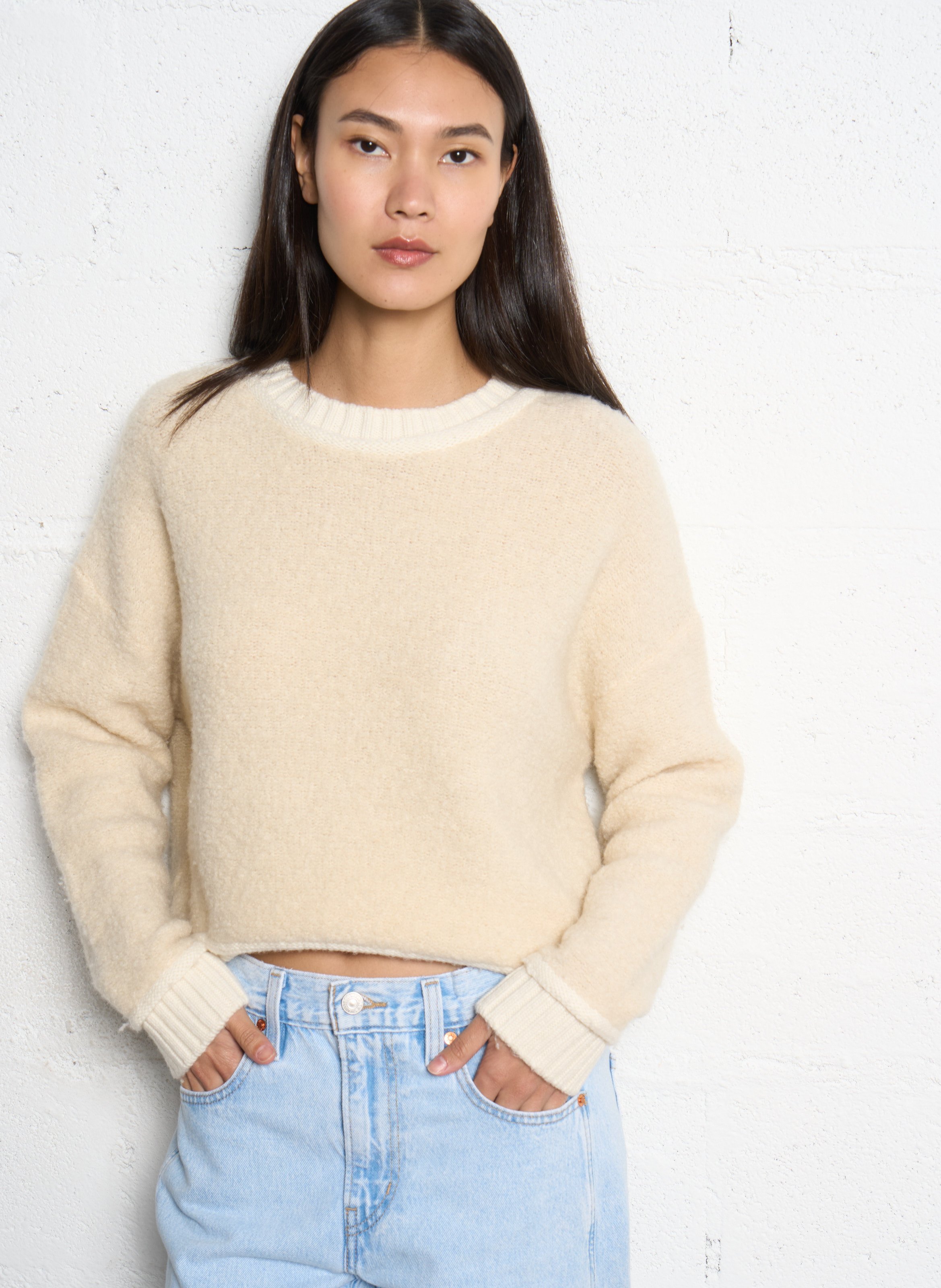 Blended wool oversize sweater JC SOPHIE Beige