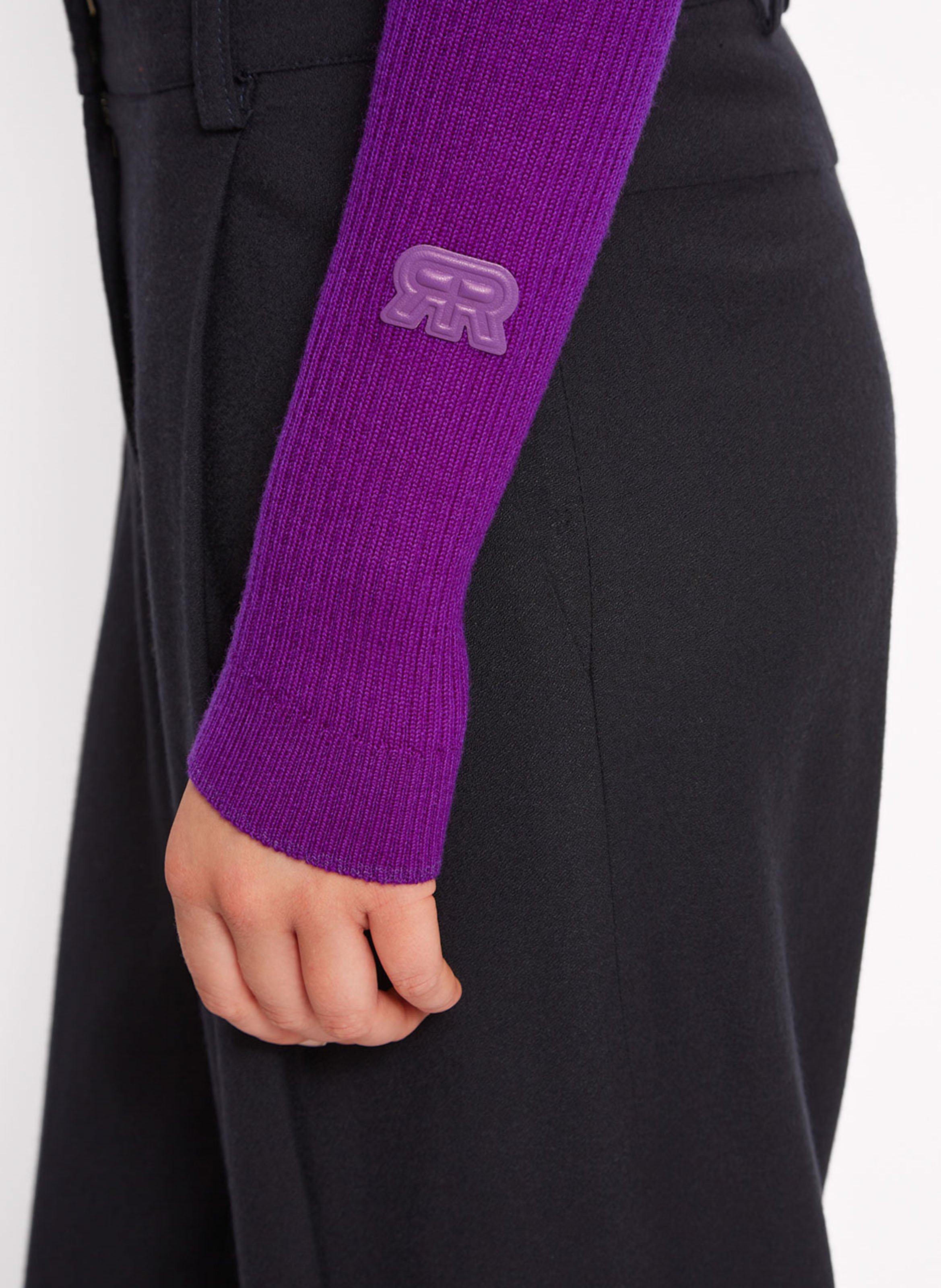 Pull col montant en laine ROSEANNA Violet