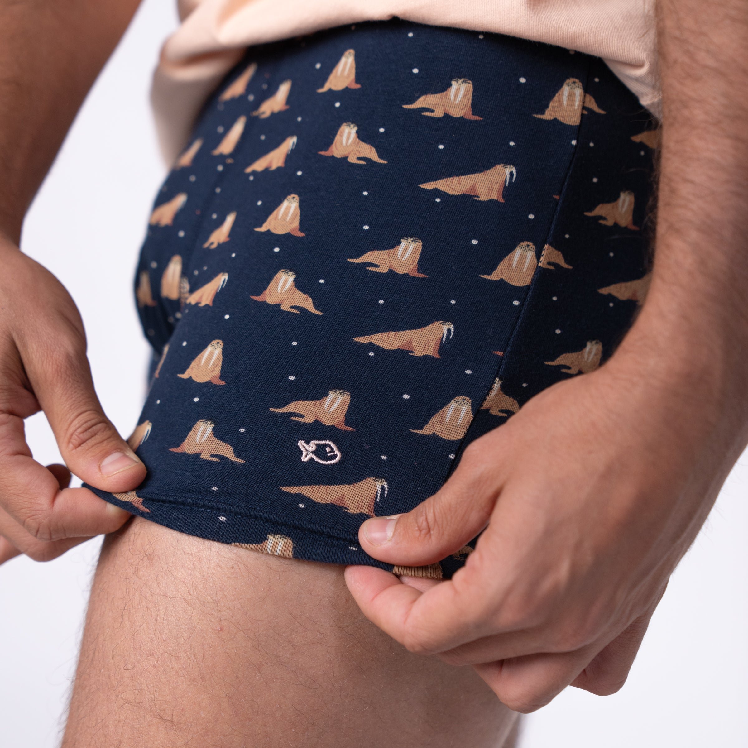 Organic cotton boxers BILLYBELT Blue