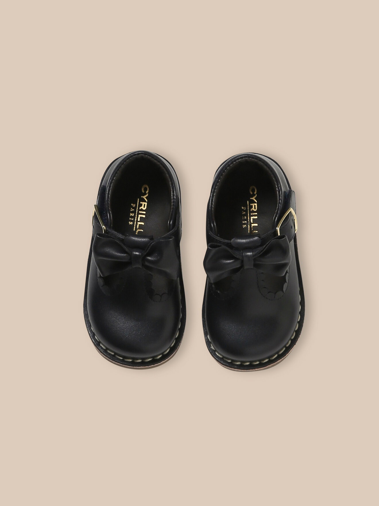 Bow Mary Janes CYRILLUS Blue