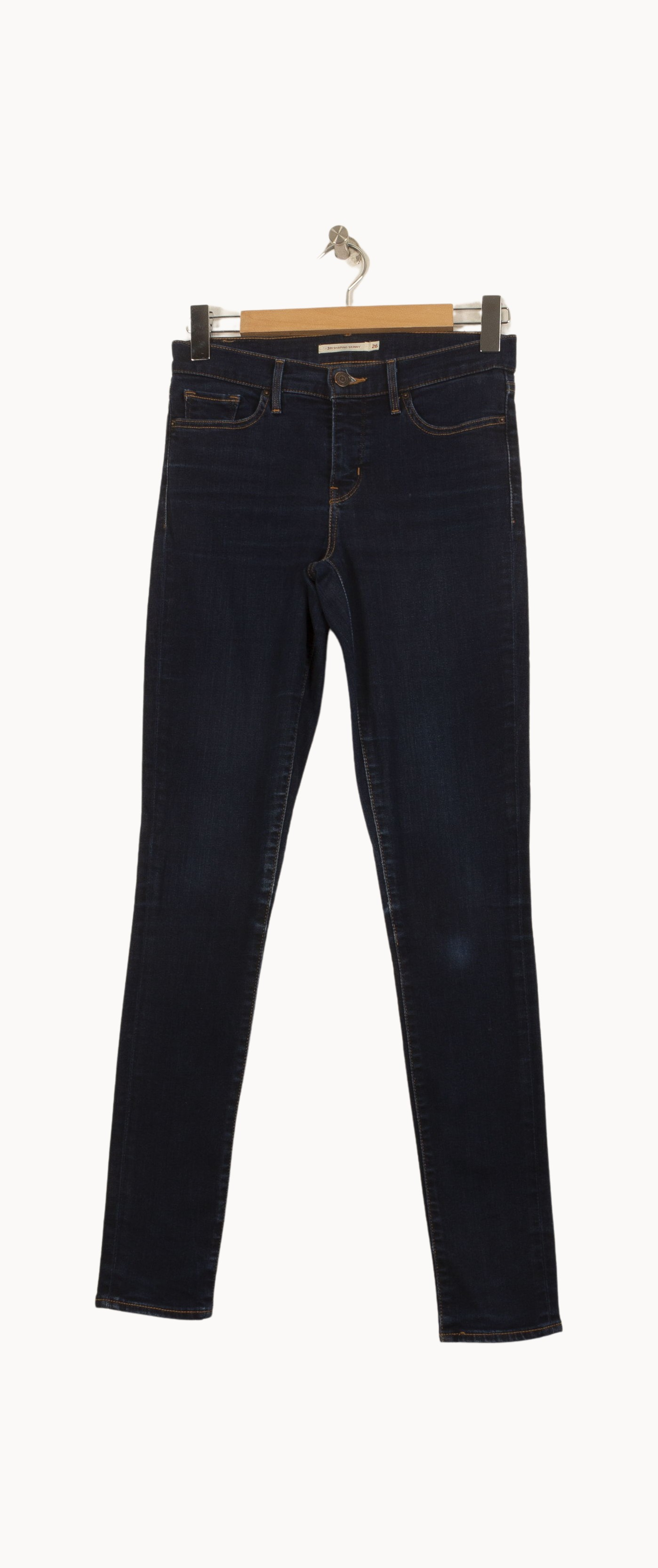 Cropped slim jeans with studs LEVI'S - Seconde main Blue