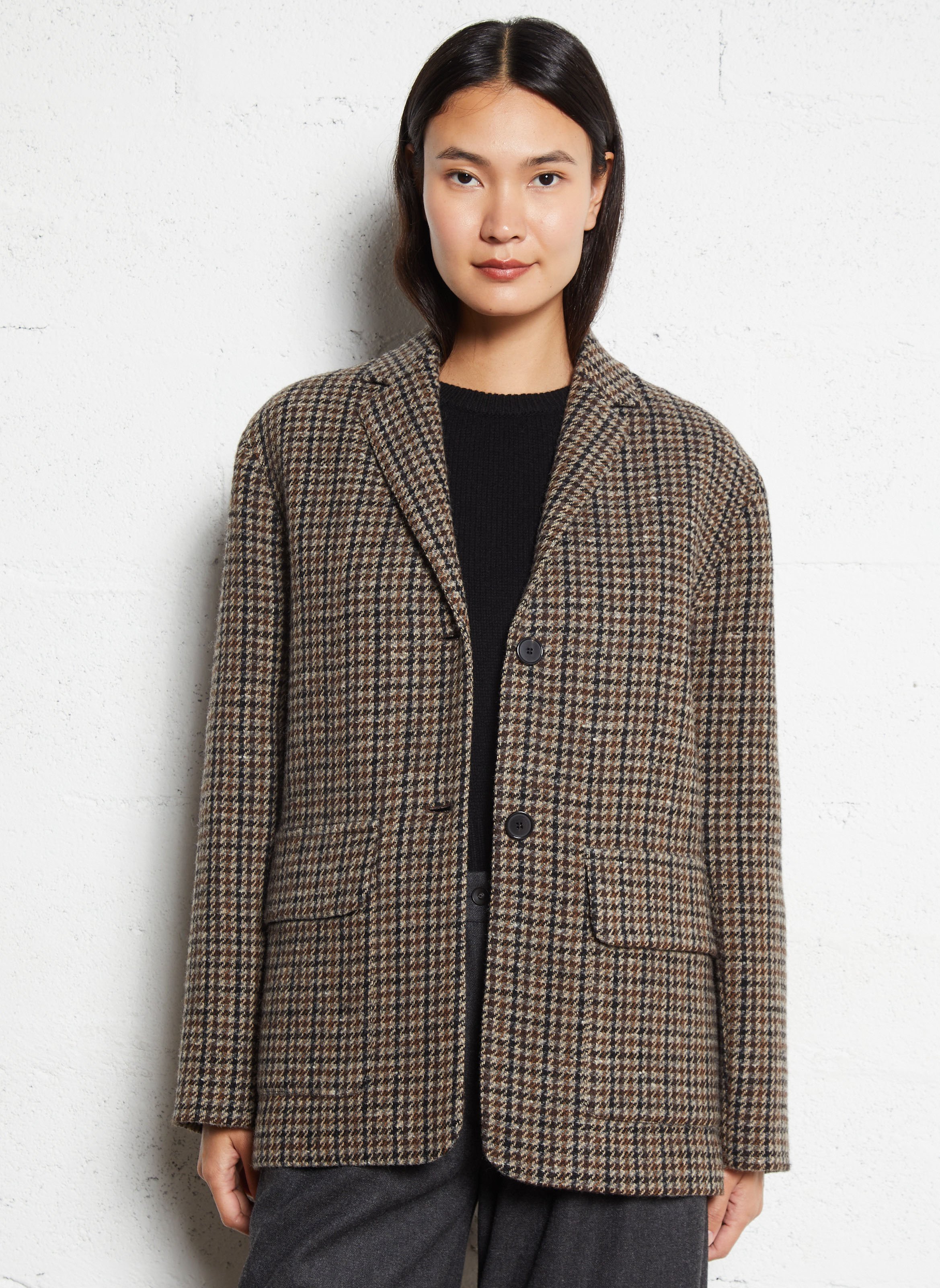 Veste de tailleur en laine vierge mélangée MASSCOB Multicolore