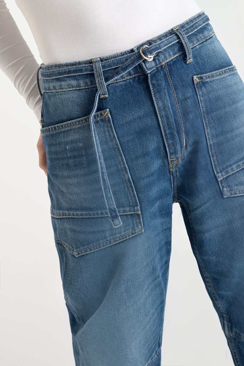 Loose jeans, wide leg, length 34 LE TEMPS DES CERISES Blue