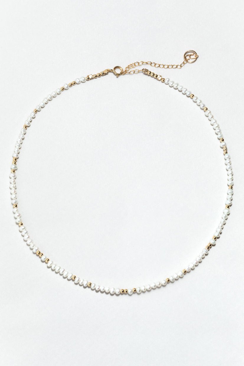 Pearl bracelet-necklace White