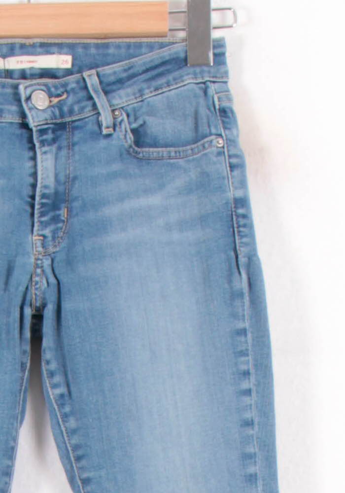 Cropped slim jeans with studs LEVI'S - Seconde main Blue