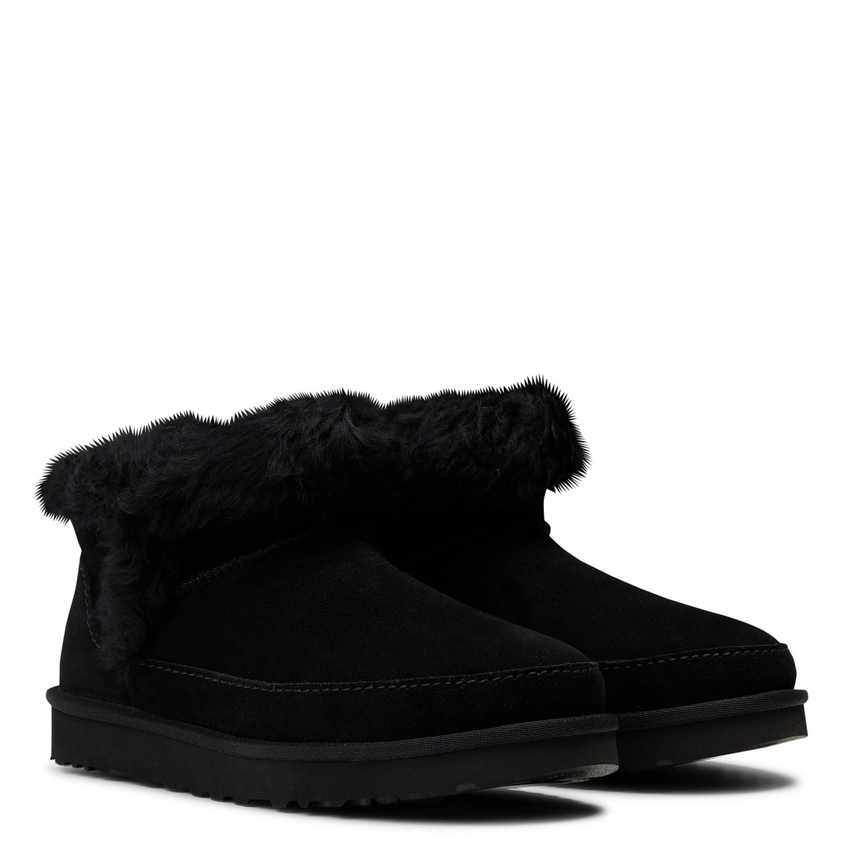 Boots aus Leder-Mix UGG Schwarz