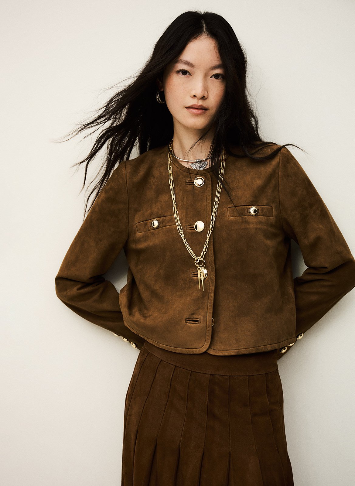 Jasje van velours BA&SH Bruin