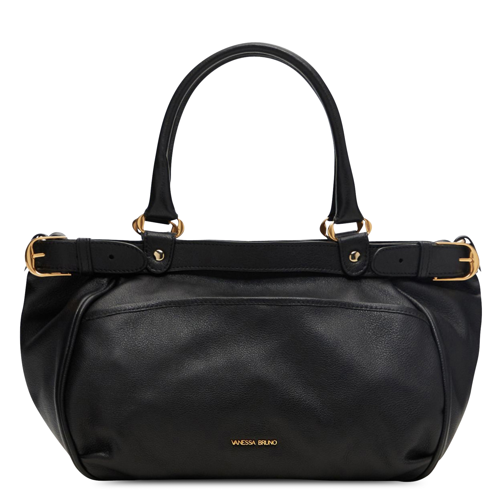 Leather handbag VANESSA BRUNO Black