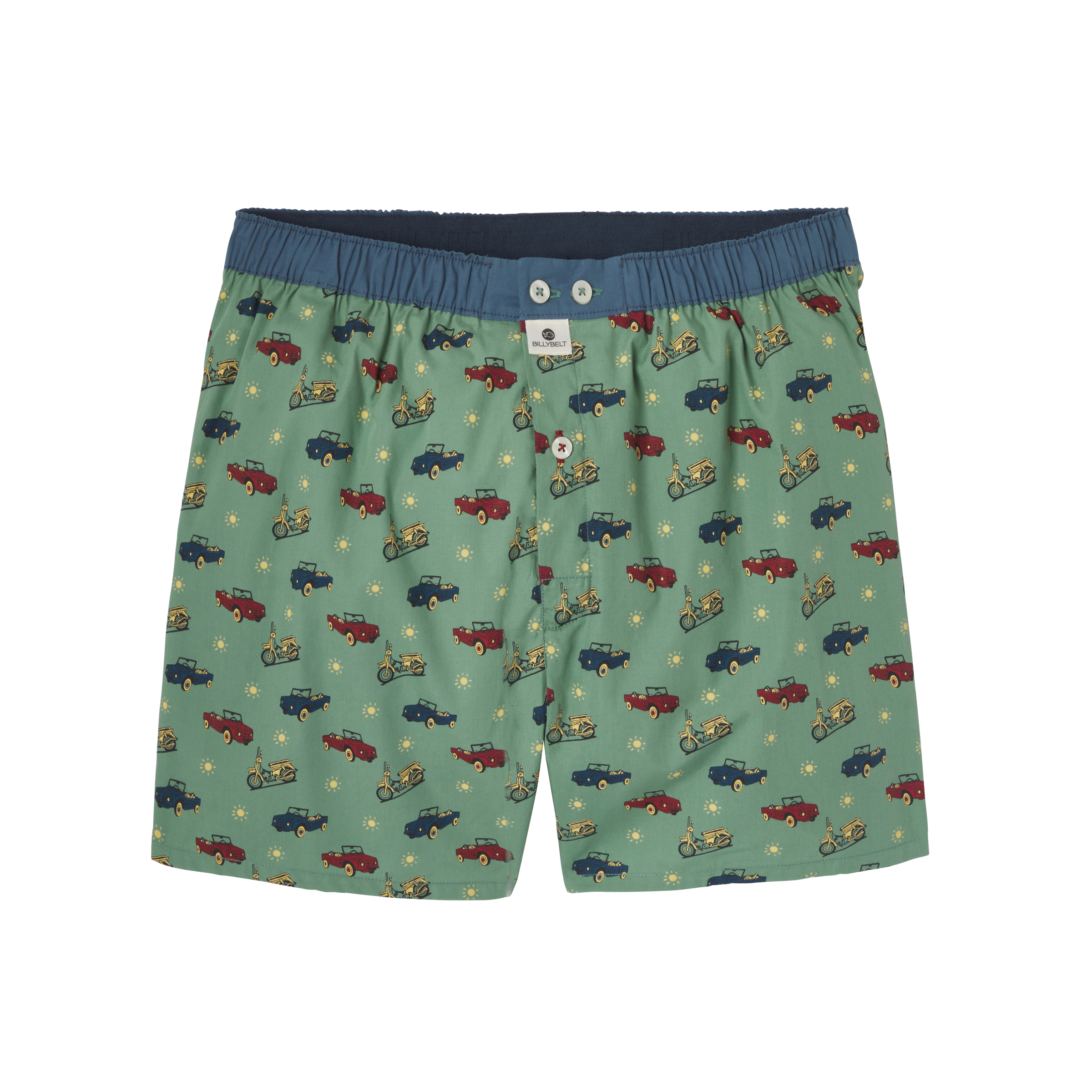 Organic cotton boxer shorts BILLYBELT Green
