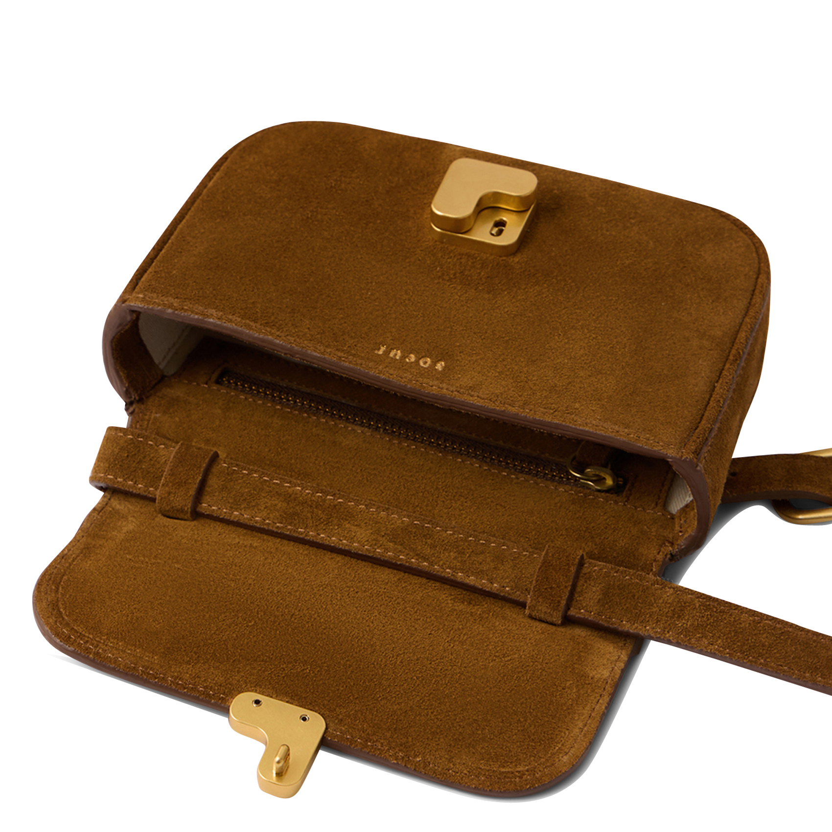 Sac bandoulière en cuir SOEUR Marron