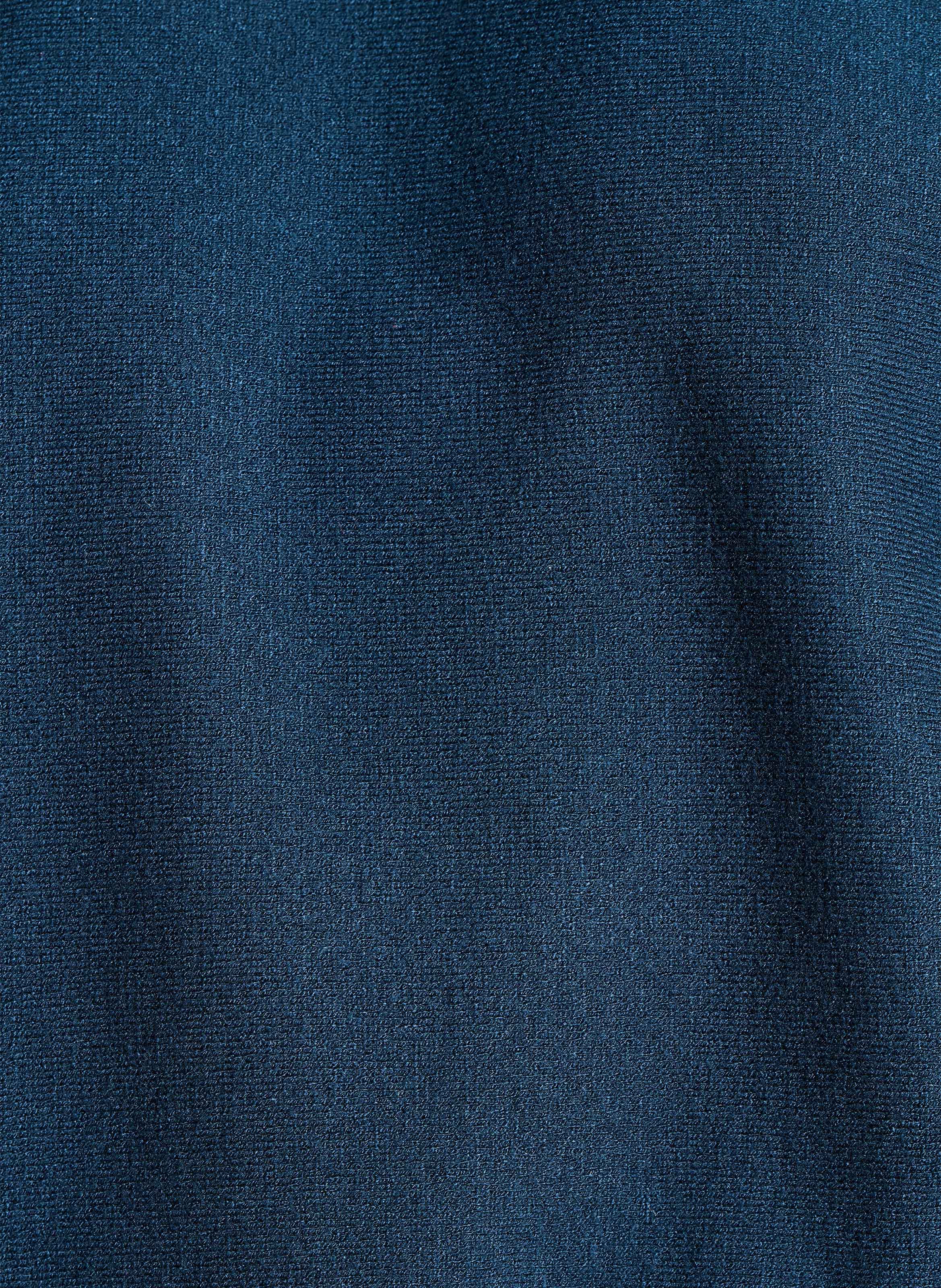 Pull col rond droit en maille LA FEE MARABOUTEE Bleu