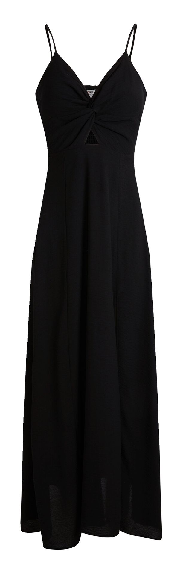 Long straight dress MORGAN Black