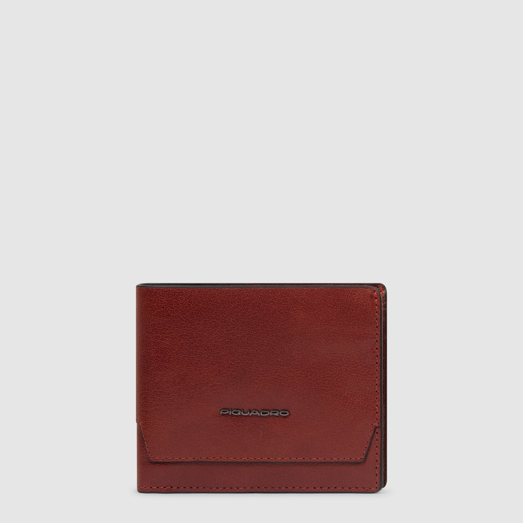 Babylon leather wallet PIQUADRO Red