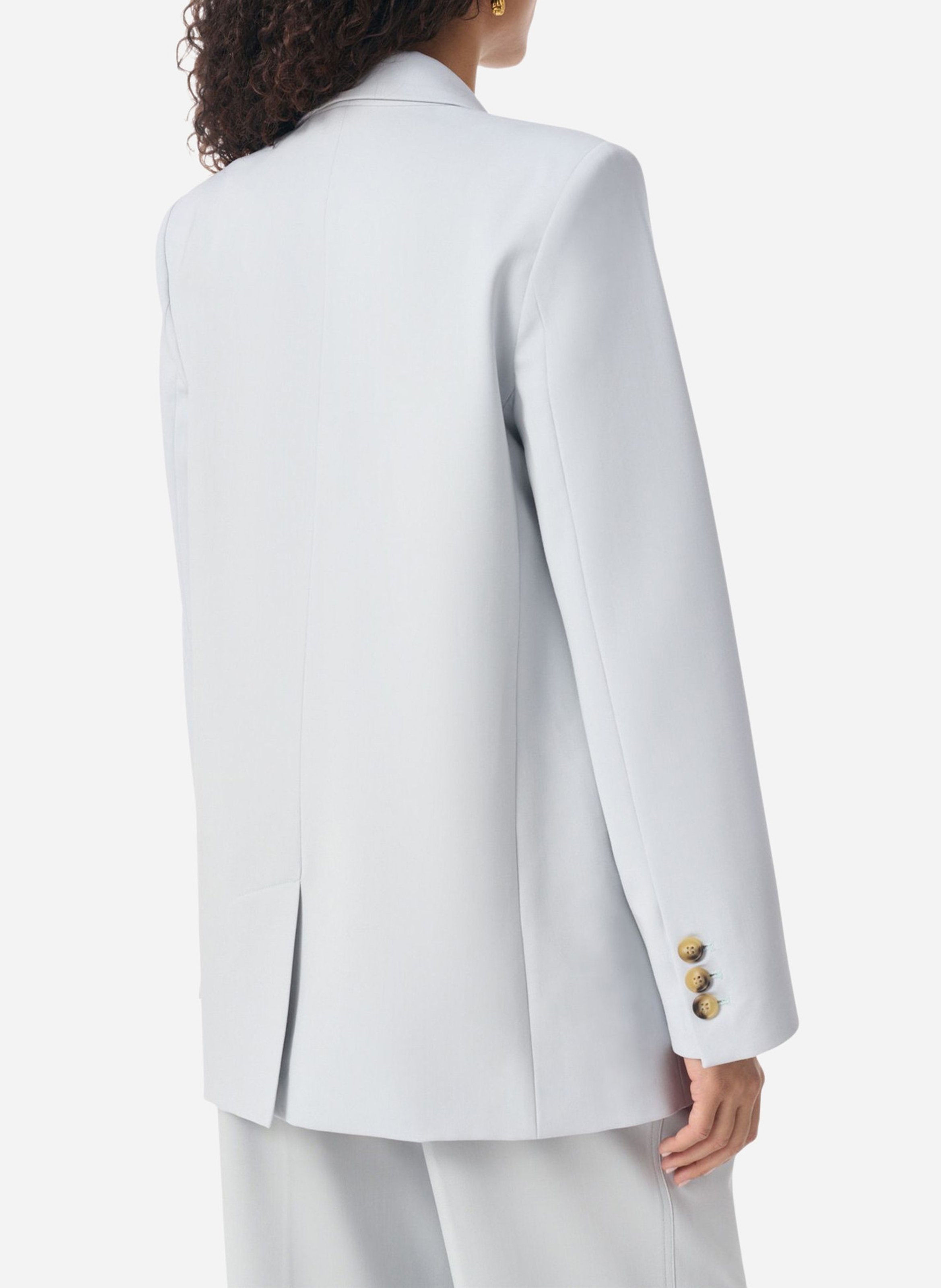 Straight button-up blazer VANESSA BRUNO White