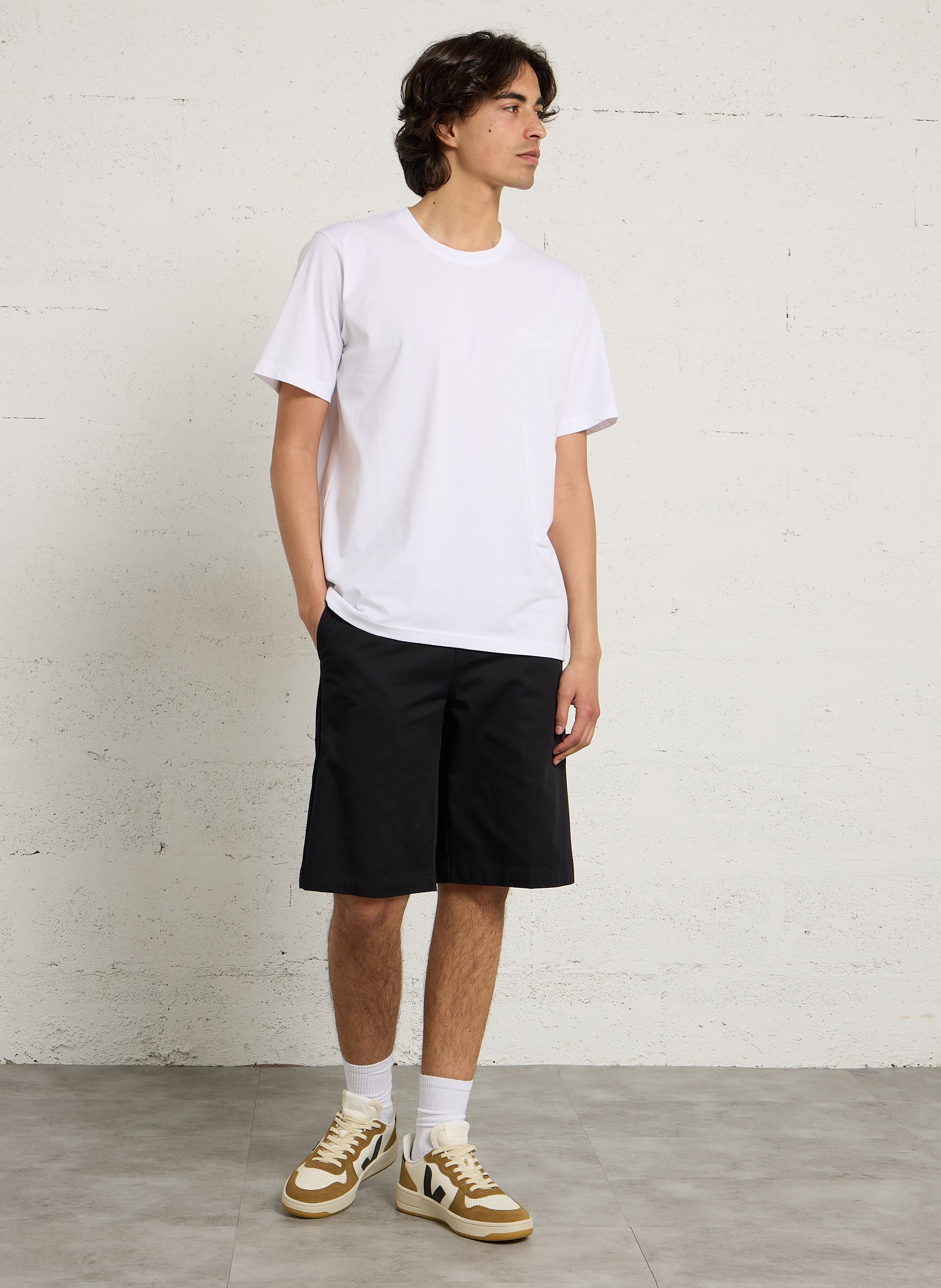 T-Shirt mit Markenstickerei CHEVIGNON Weiss