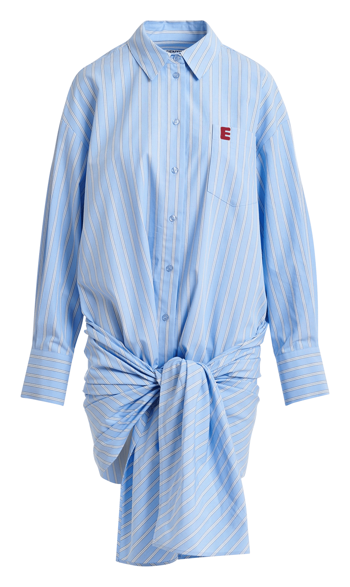 Gestreiftes Oversize-Hemd  ESSENTIEL ANTWERP Blau