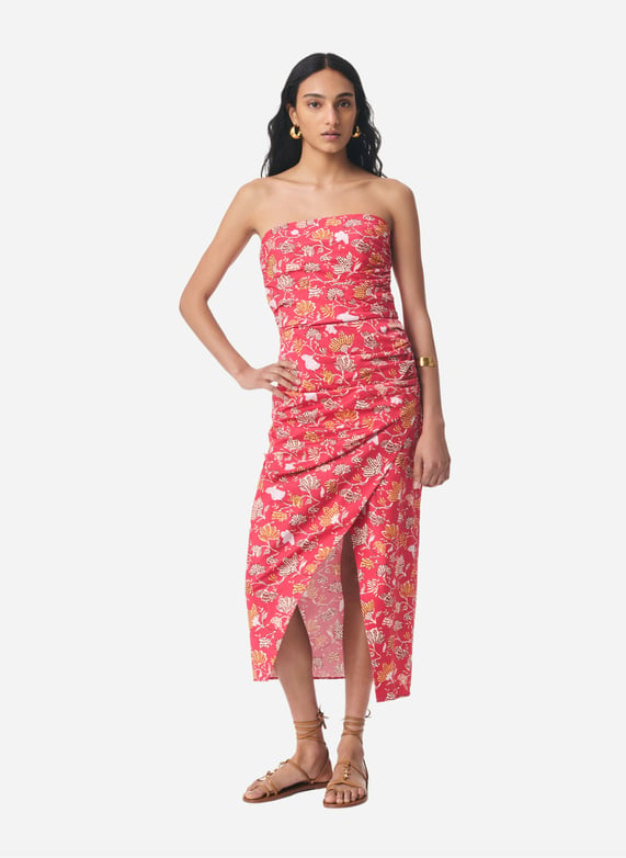 vanessa bruno pink dress Canessa Dress Viscose And Polyester White , Vanessa Bruno