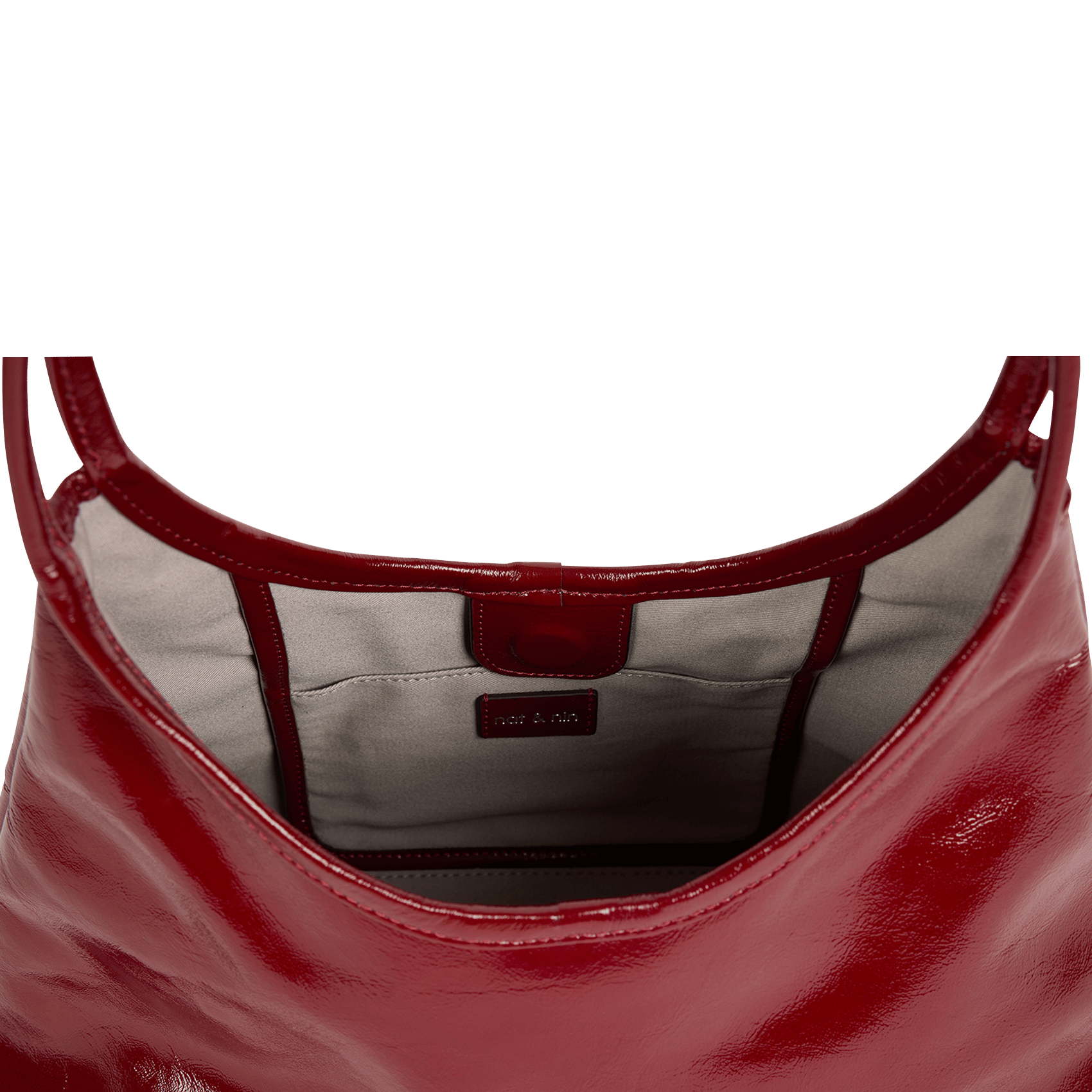 Sac porté épaule en cuir NAT & NIN Rouge