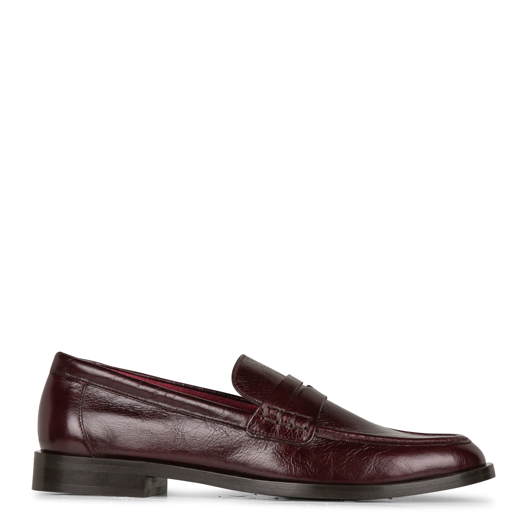 Mocassins en cuir  MAISON 123 Rouge