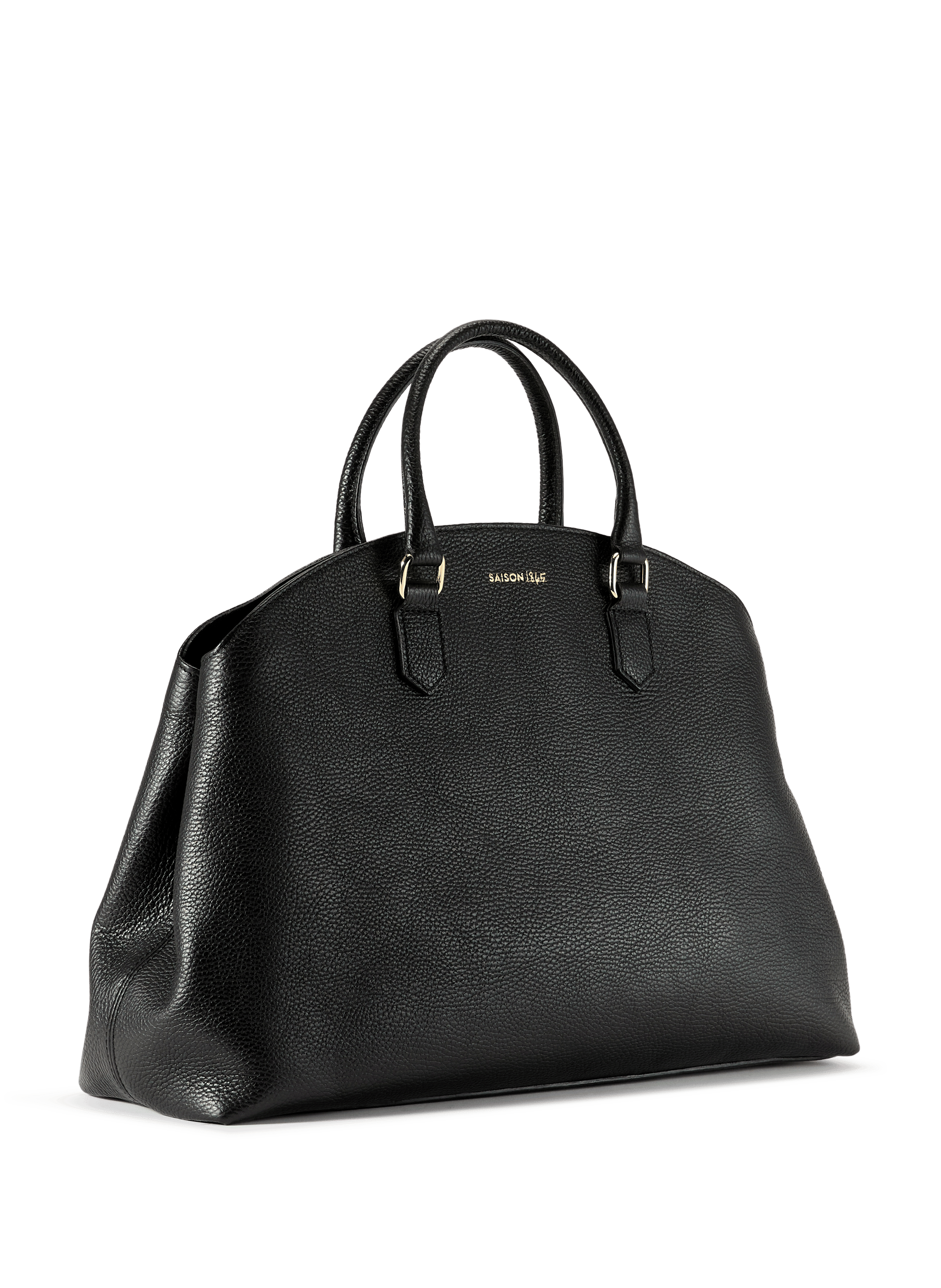 Hadrien grained leather handbag SAISON 1865 Black