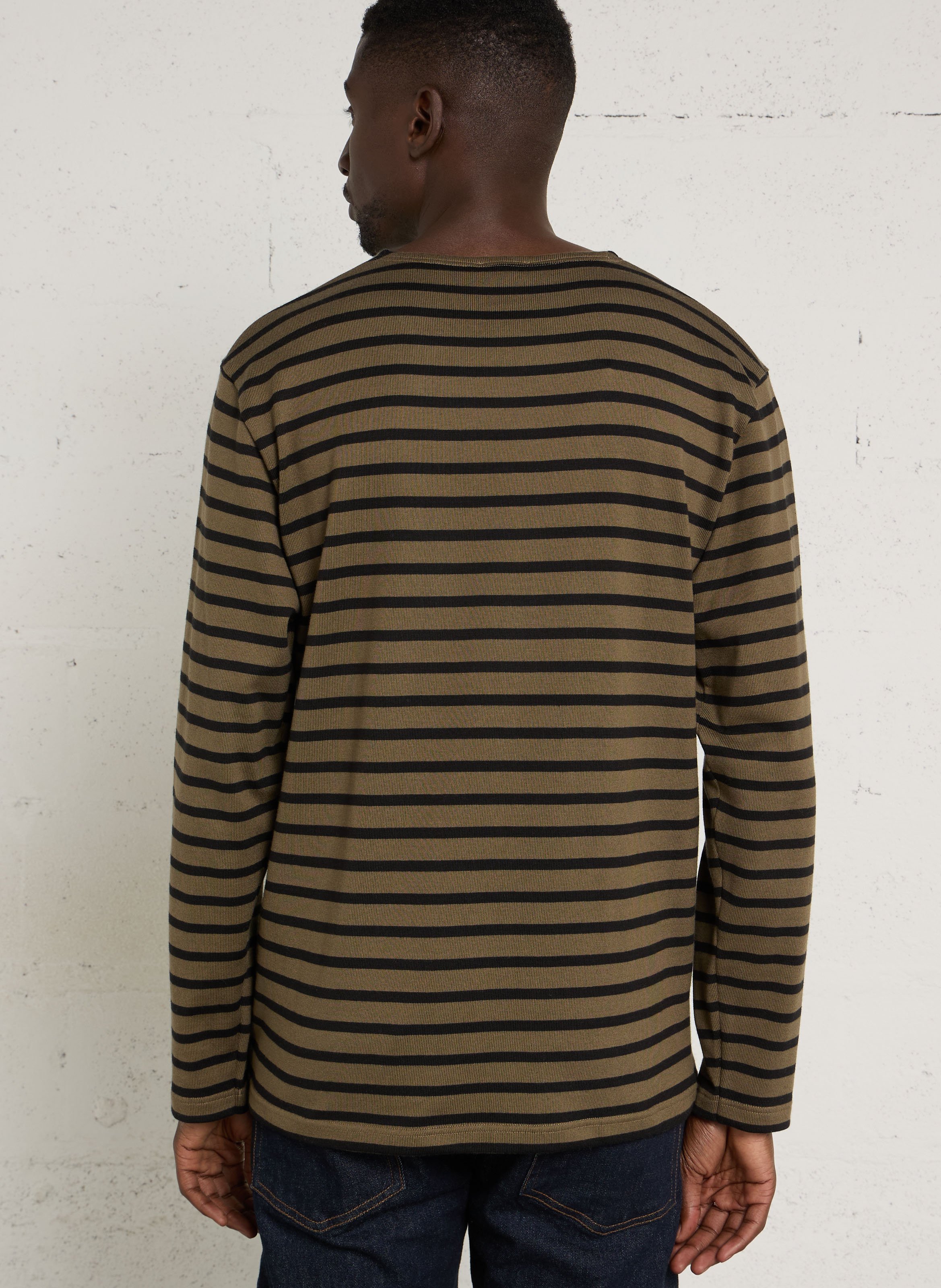 Matrosenshirt aus Baumwolle mit Rundhalsausschnitt, Regular Fit ARMOR LUX Grun