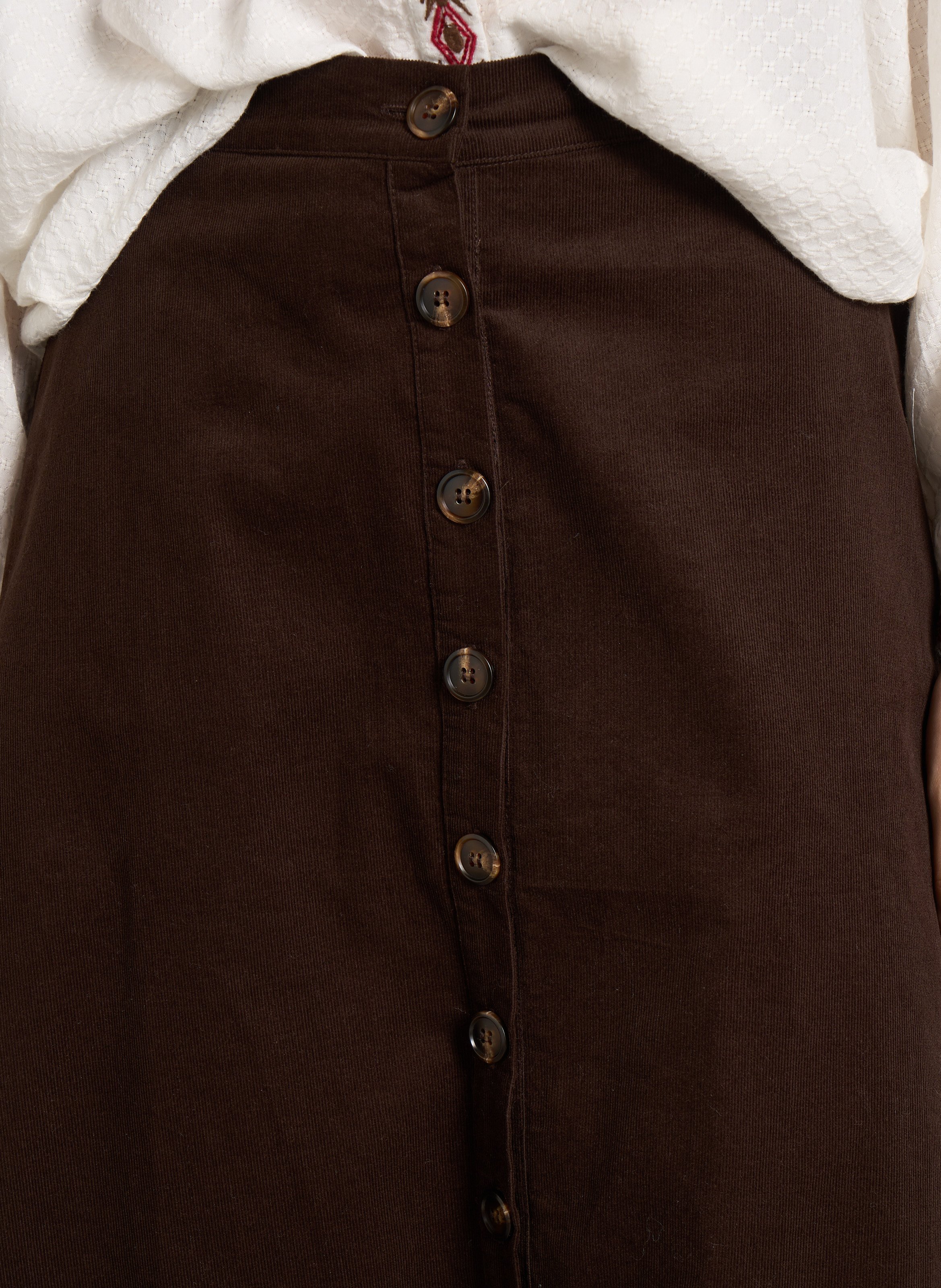 Midi-Jeansrock LA PETITE ETOILE Braun