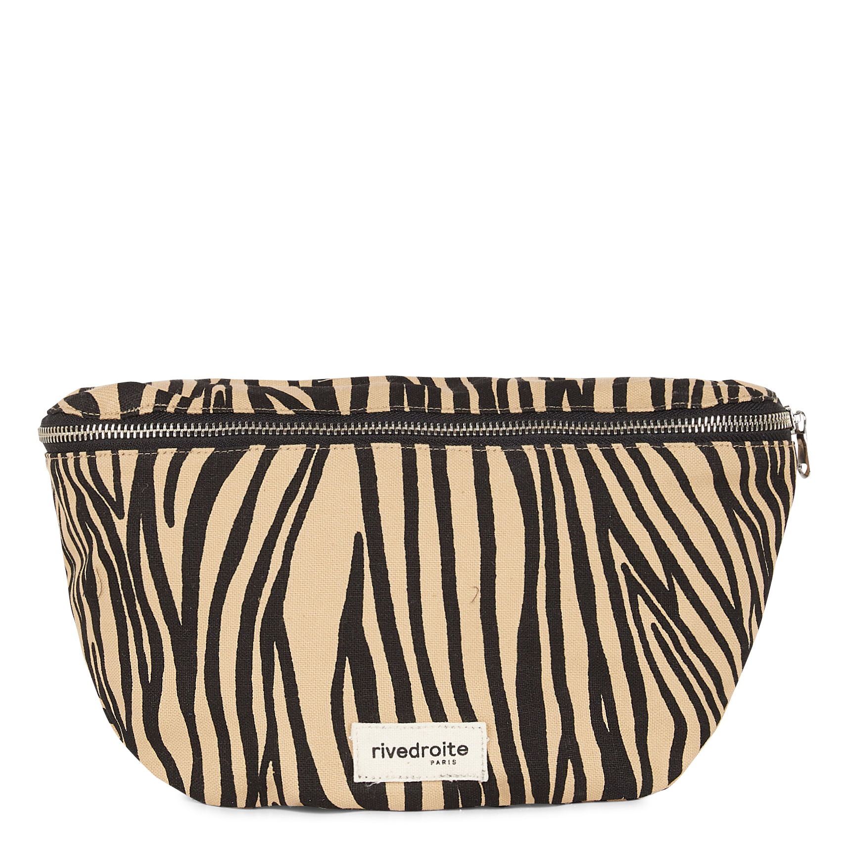 Zipped recycled cotton waist bag RIVEDROITE PARIS