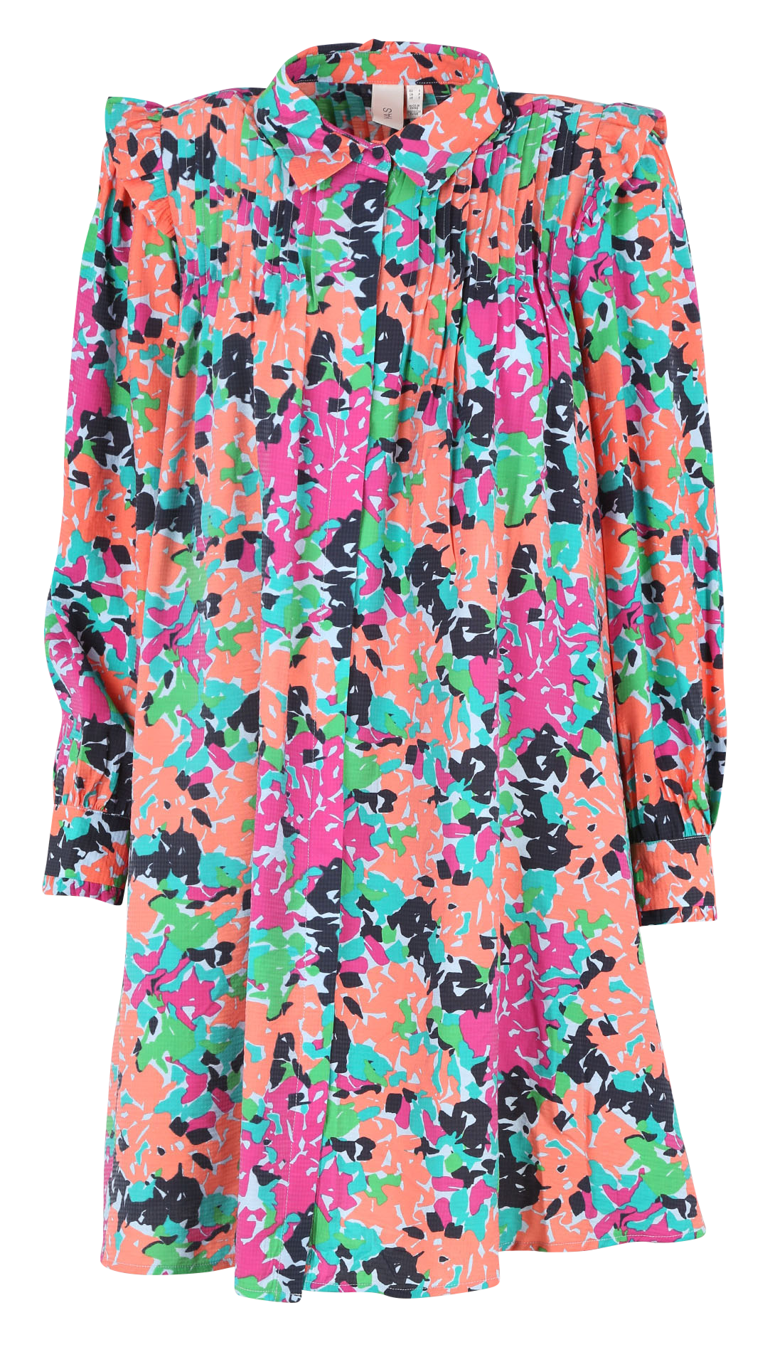 Short printed dress YAS Blue