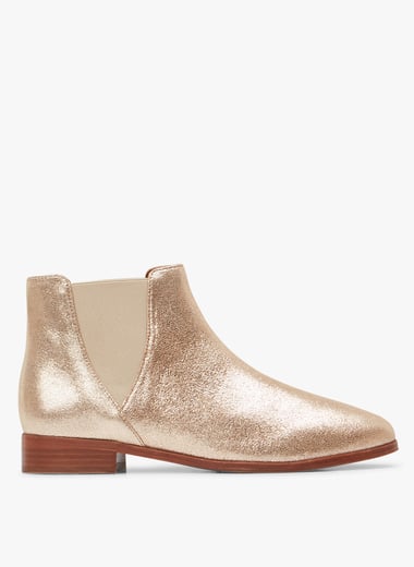 Botines discount mujer dorados