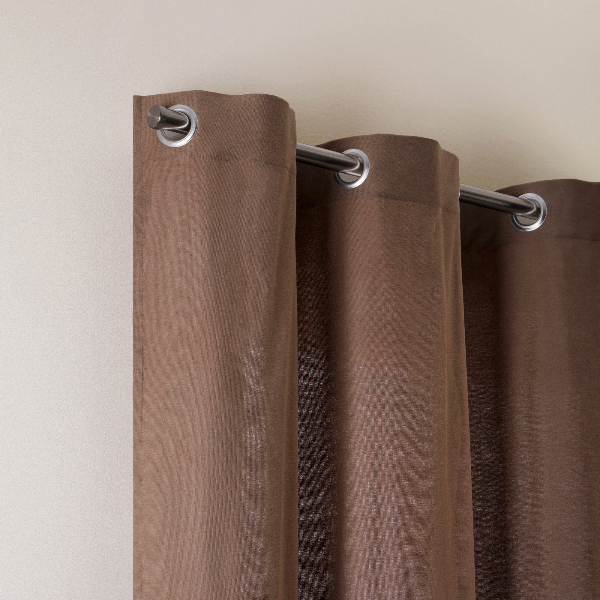 ABSTRACT - Curtain with eyelets MADURA Brown