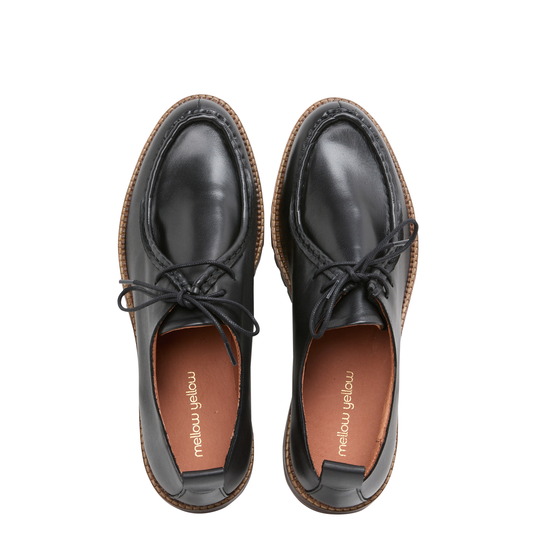 Derbies en cuir MELLOW YELLOW Noir