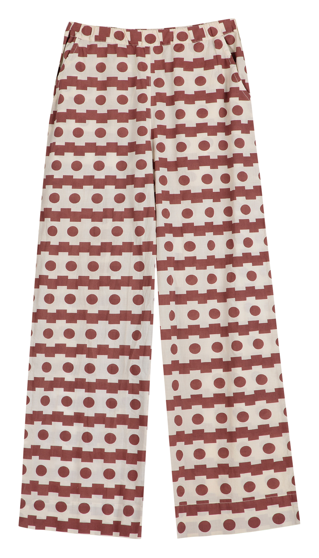 Rechte broek van biokatoen BOBO CHOSES Bruin