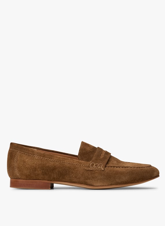 Mocassins en cuir velours Abla Marron Mellow yellow Femme