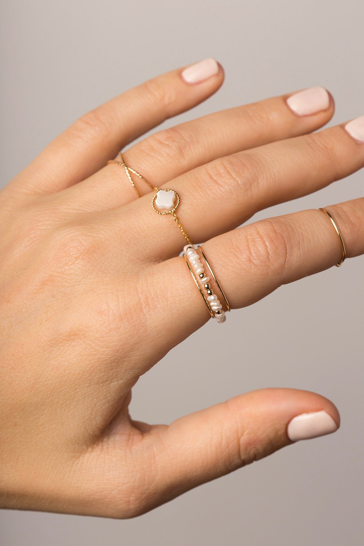 Crossed Sparkle Ring YAY Golden