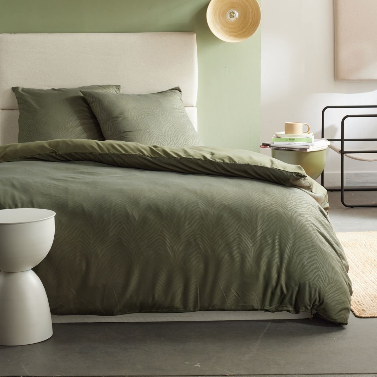 Embossed bedding set TODAY LINGE DE MAISON Green