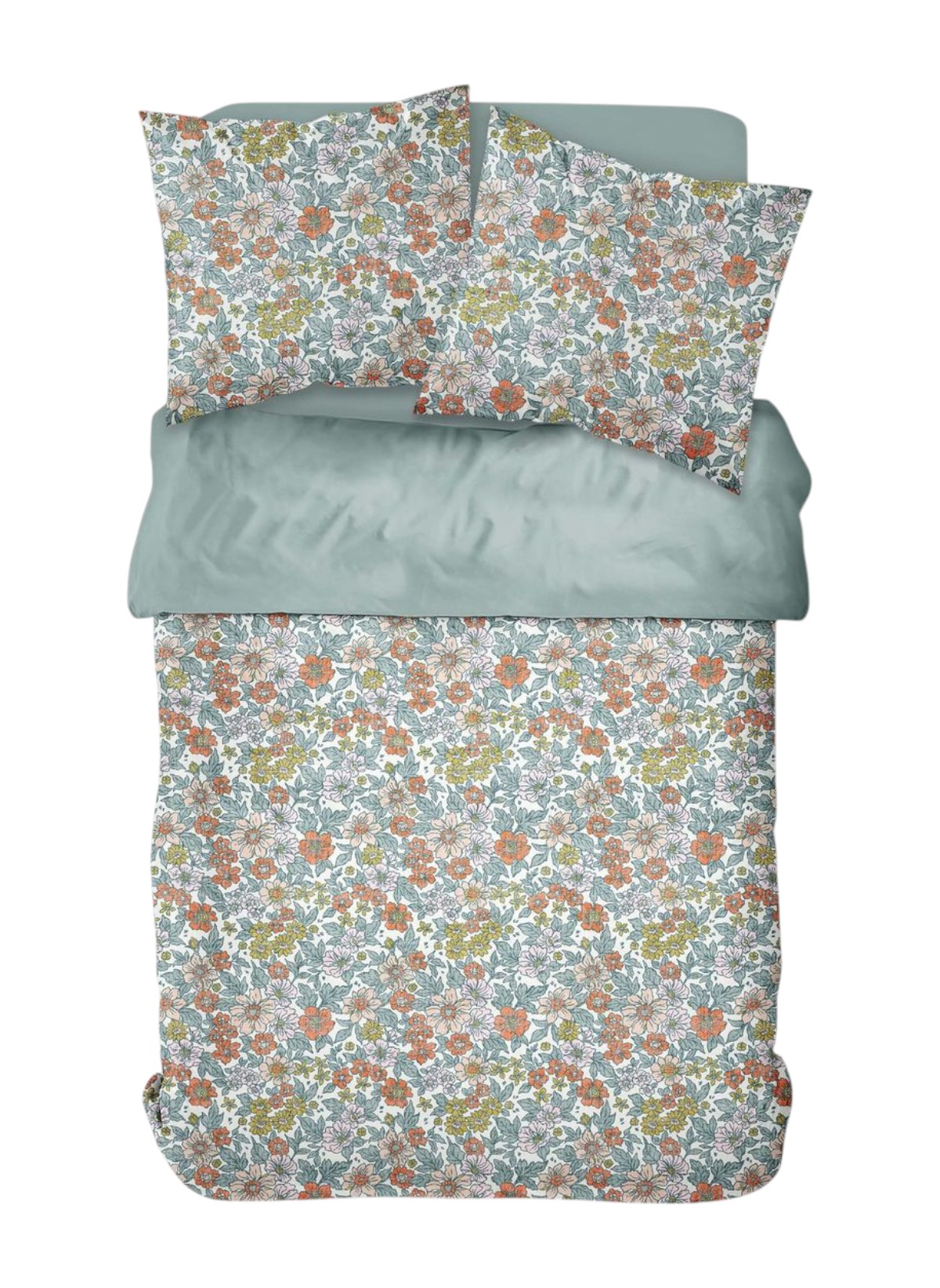 Printed cotton bed set TODAY LINGE DE MAISON Green