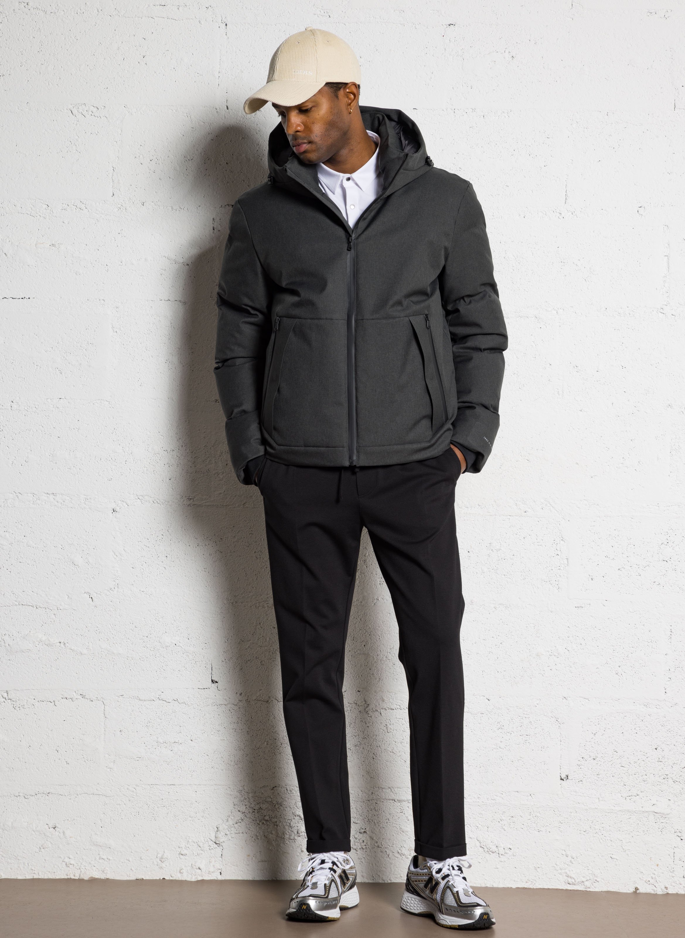 Wattierte Jacke mit Stehkragen, wasserdicht IKKS Grau